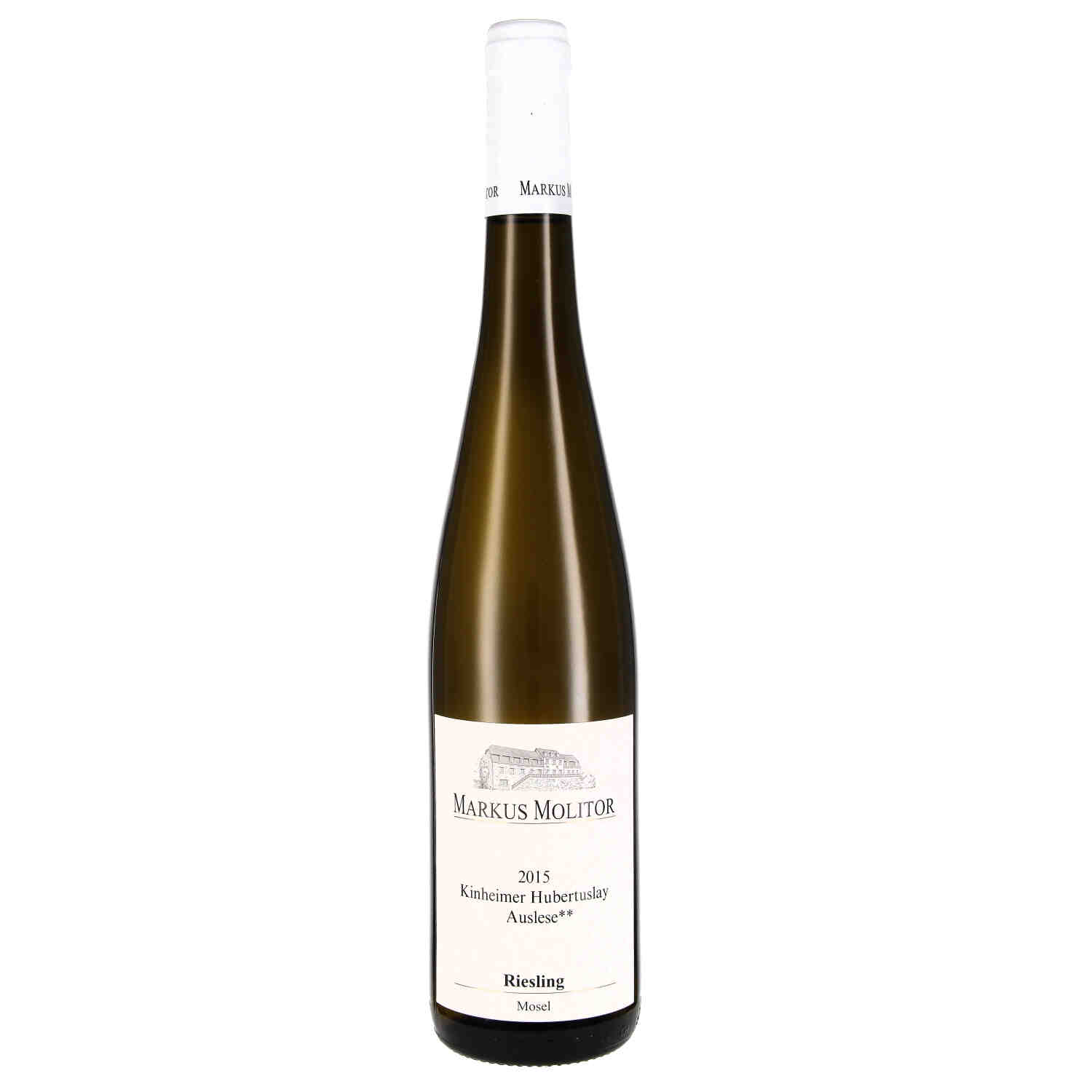 Riesling Auslese trocken Kinheimer Hubertuslay ** 2015 - weiße Kapsel -