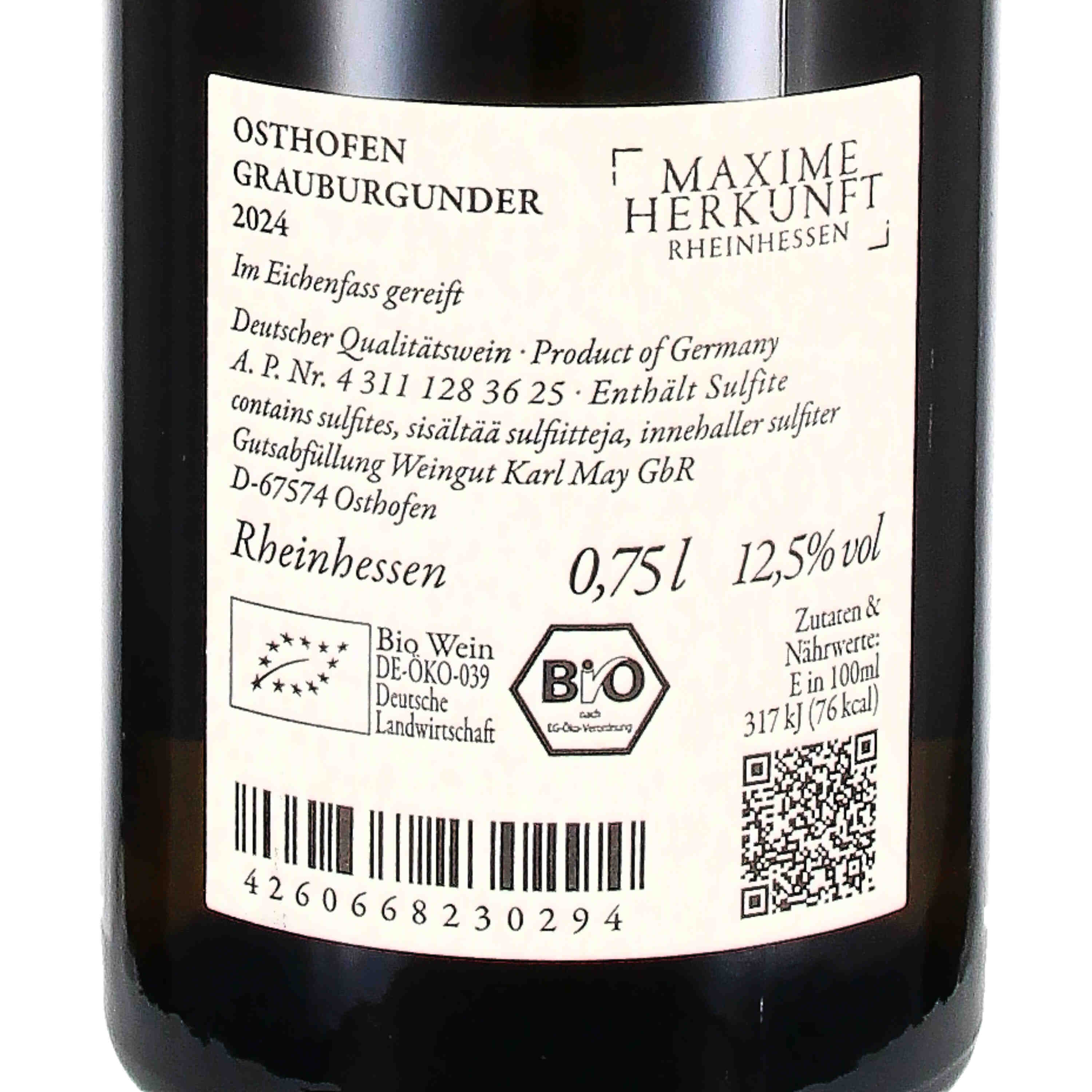 Osthofener Grauburgunder 2024 QW (bio)