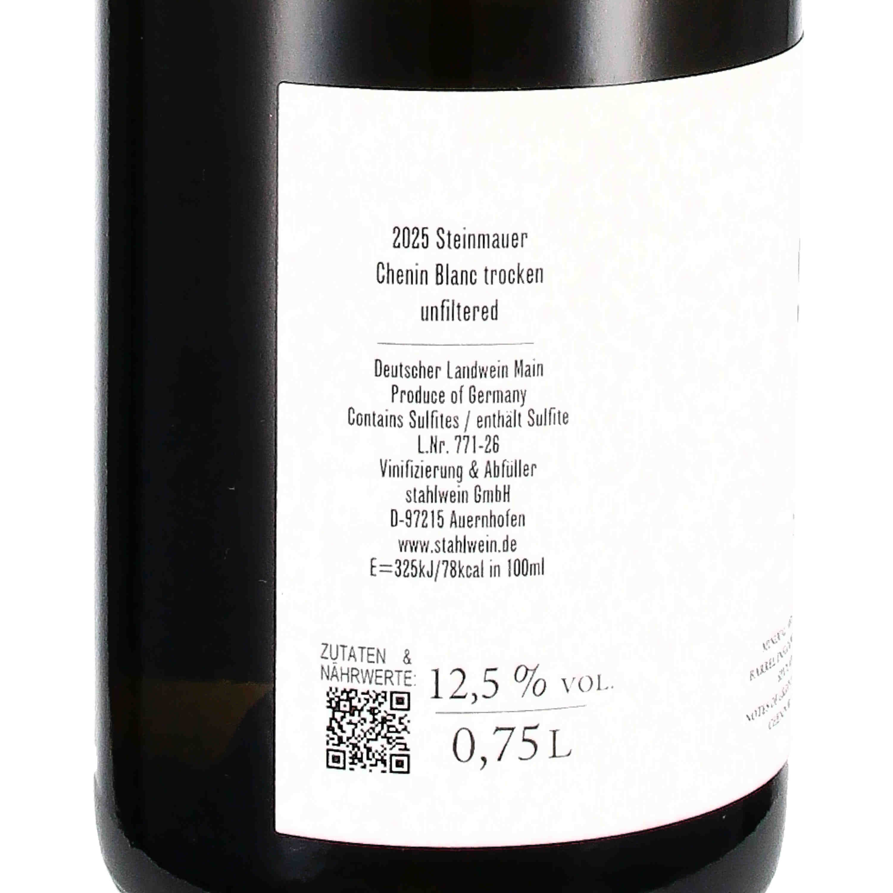 Chenin Blanc Steinmauer 2025, Lw Franken