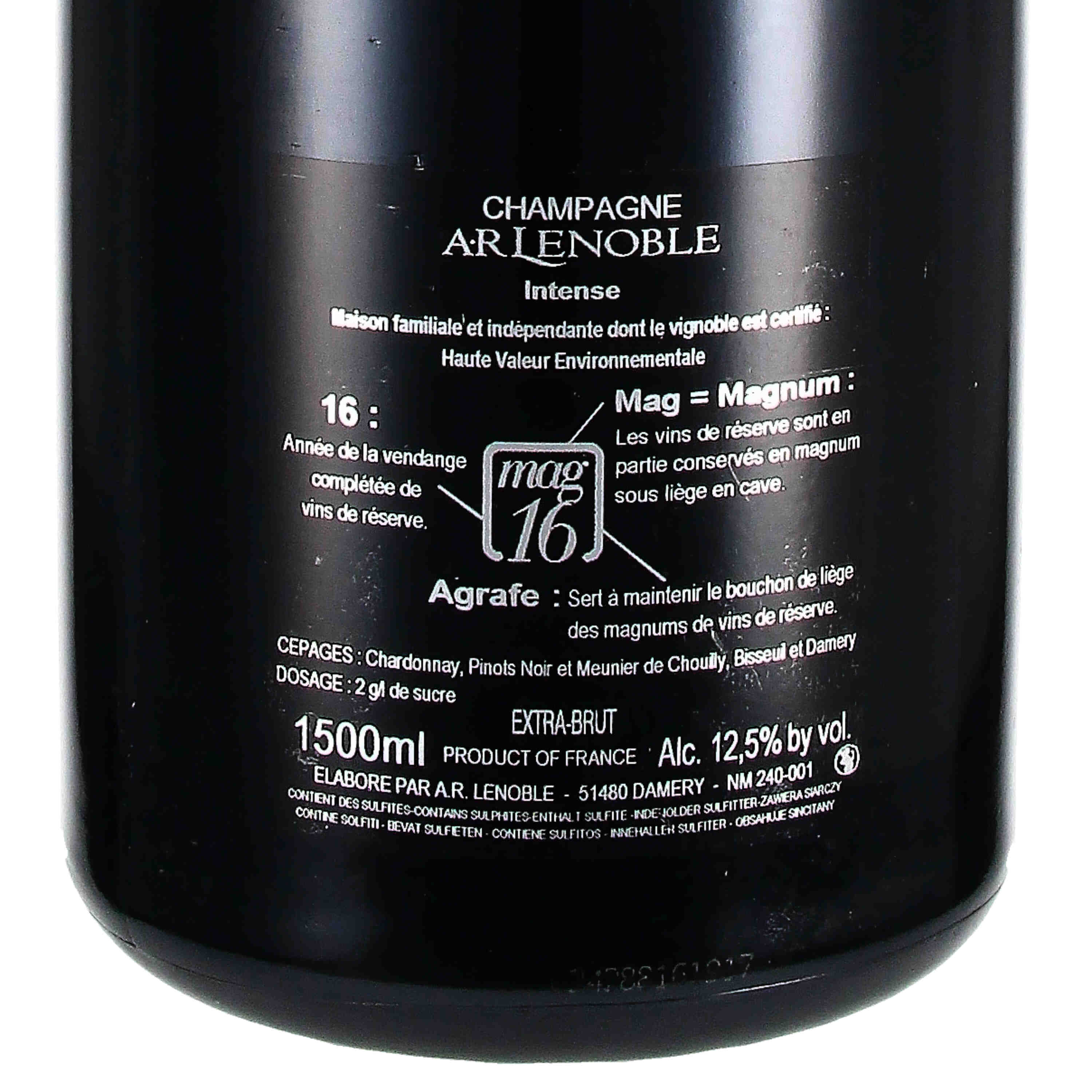 CHAMPAGNE AR LENOBLE INTENSE Extra-Brut - Magnum