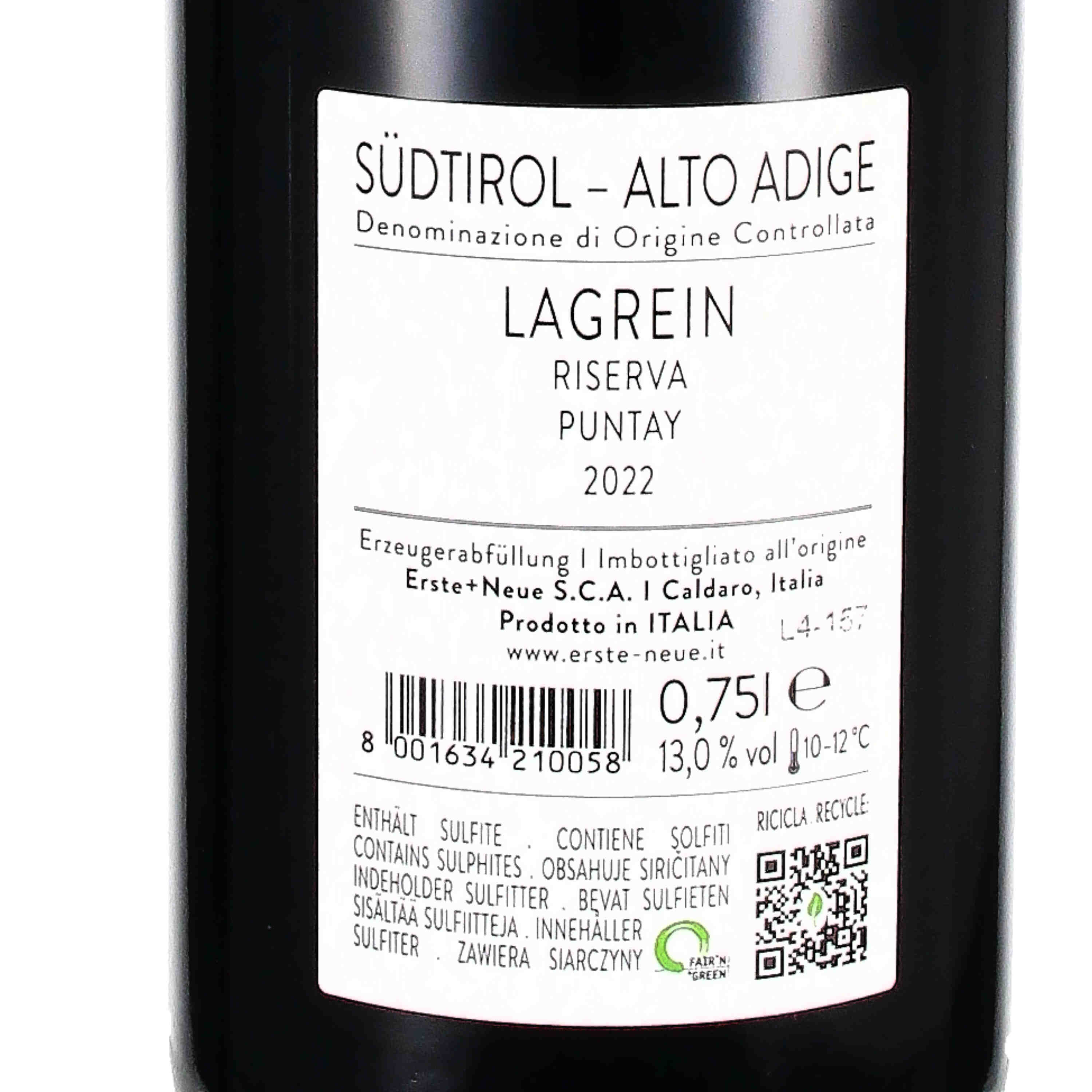 Lagrein Riserva Puntay DOC 2022