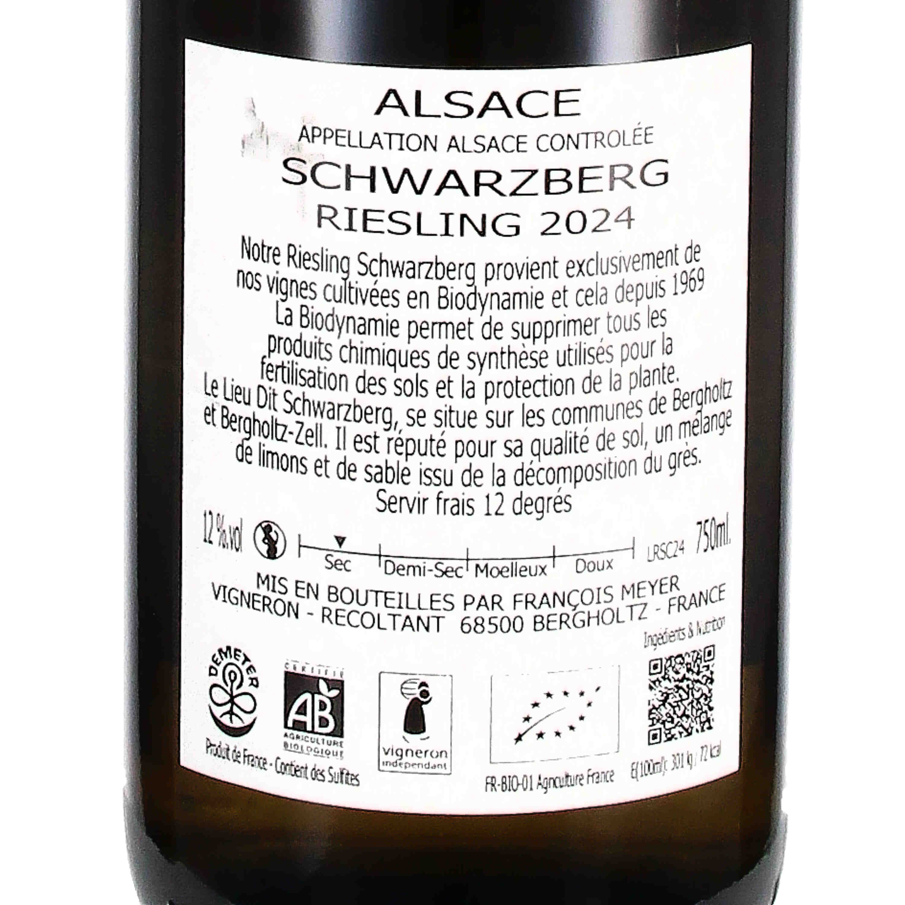 Riesling Lieux-dits Schwarzberg AOC 2024 (bio)