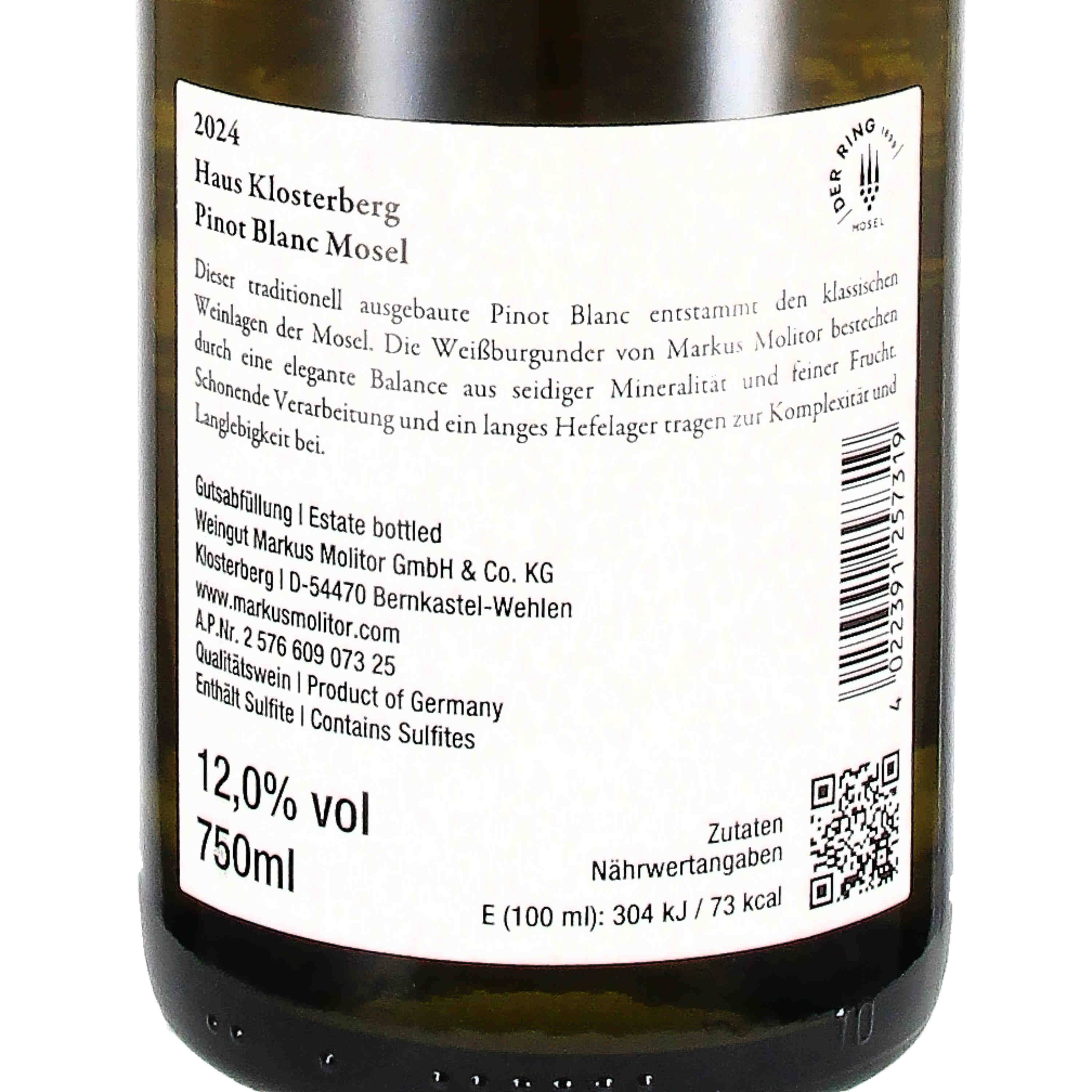 Pinot Blanc "Haus Klosterberg" 2024