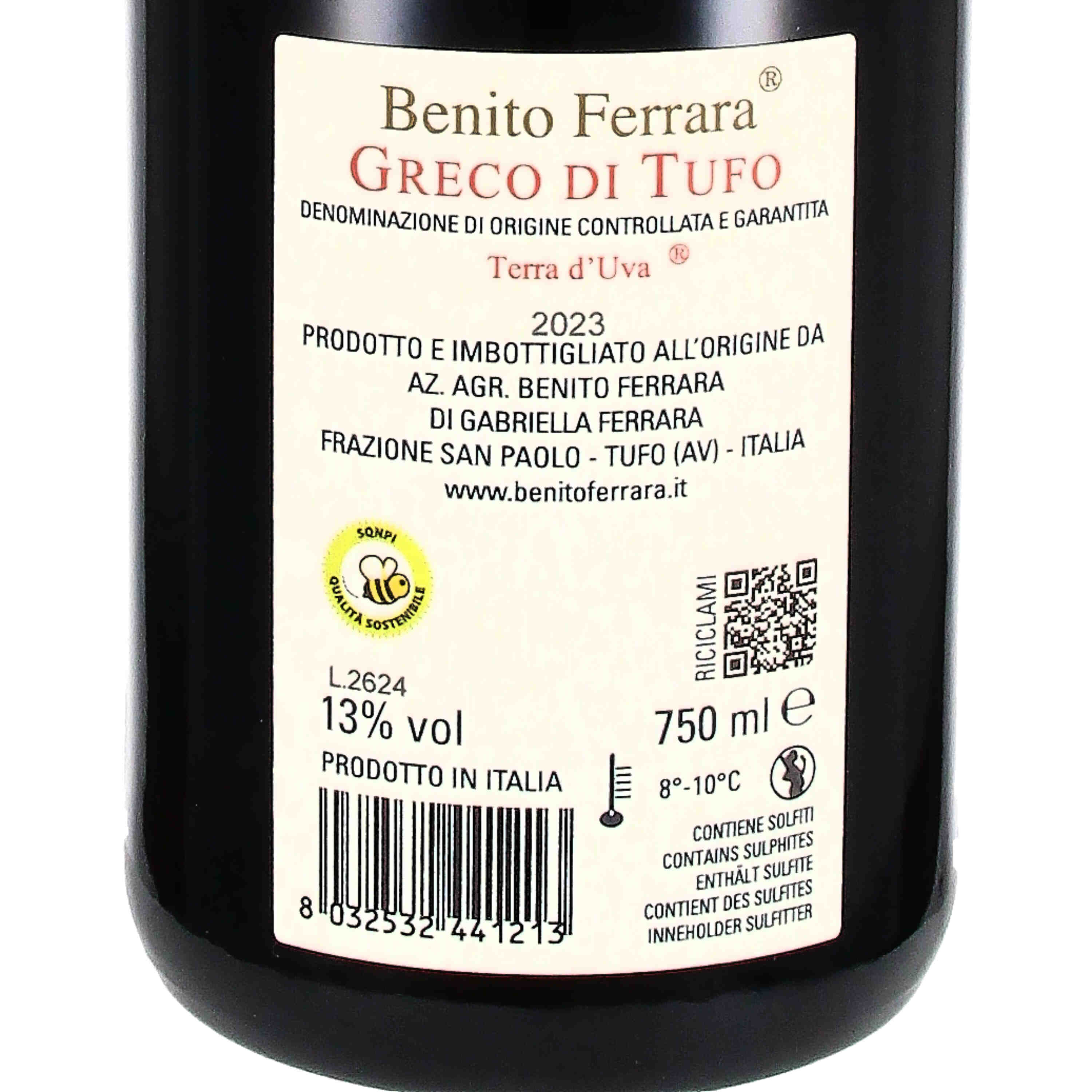 Greco di Tufo DOCG Terra d'Uva 2023