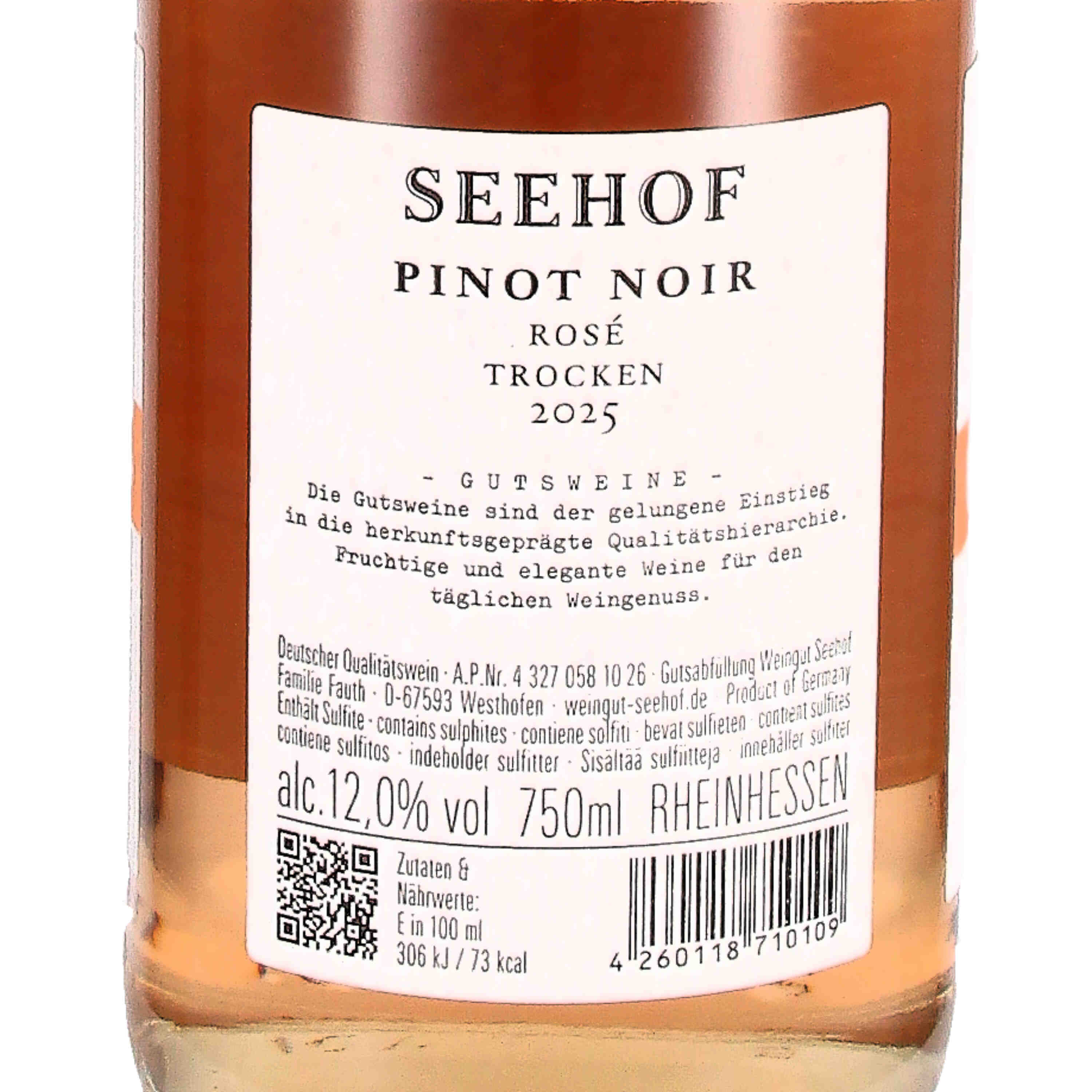 Pinot Noir Rosé trocken 2025