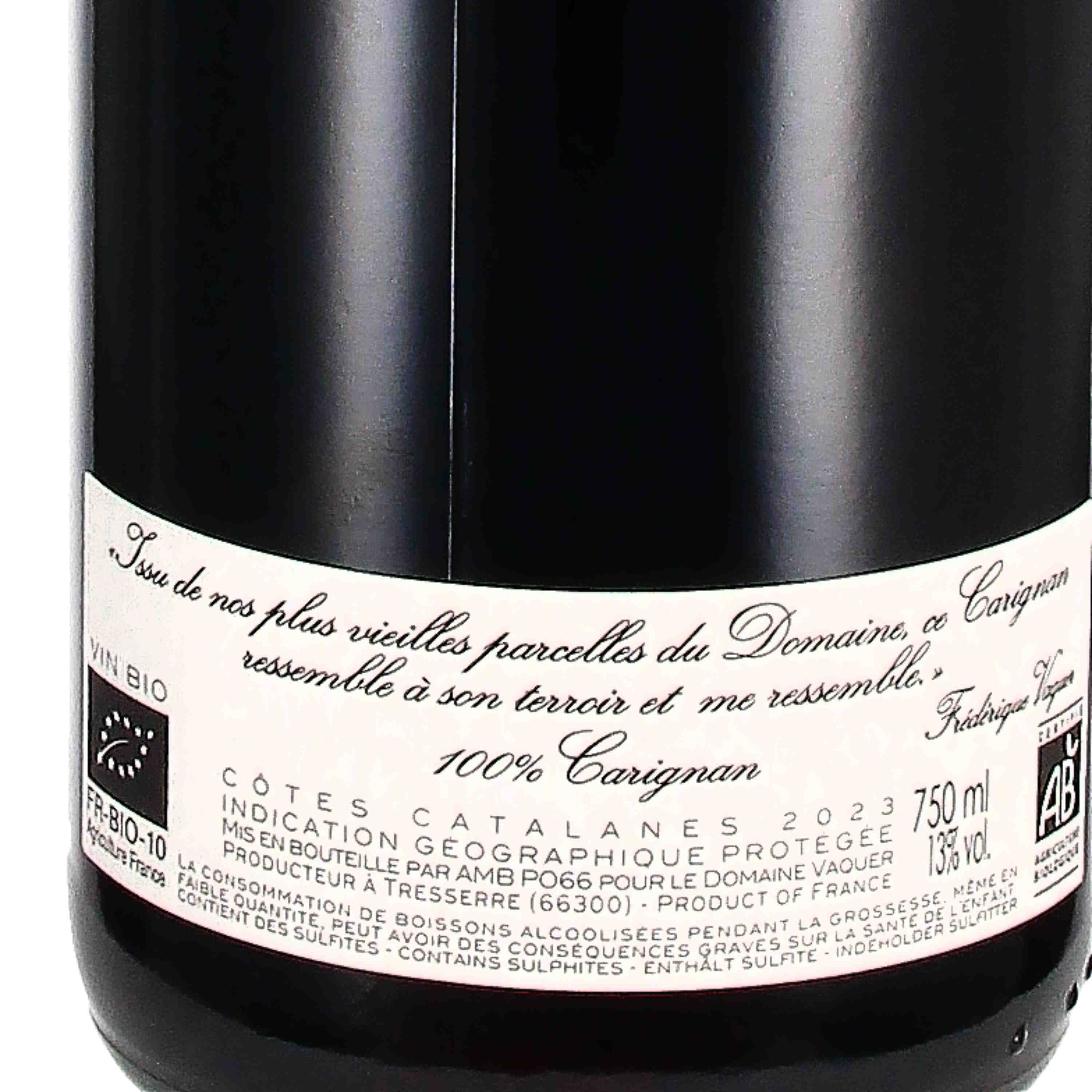 Côte Catalanes IGP rouge "L'Expression Carignan" 2024 (bio)