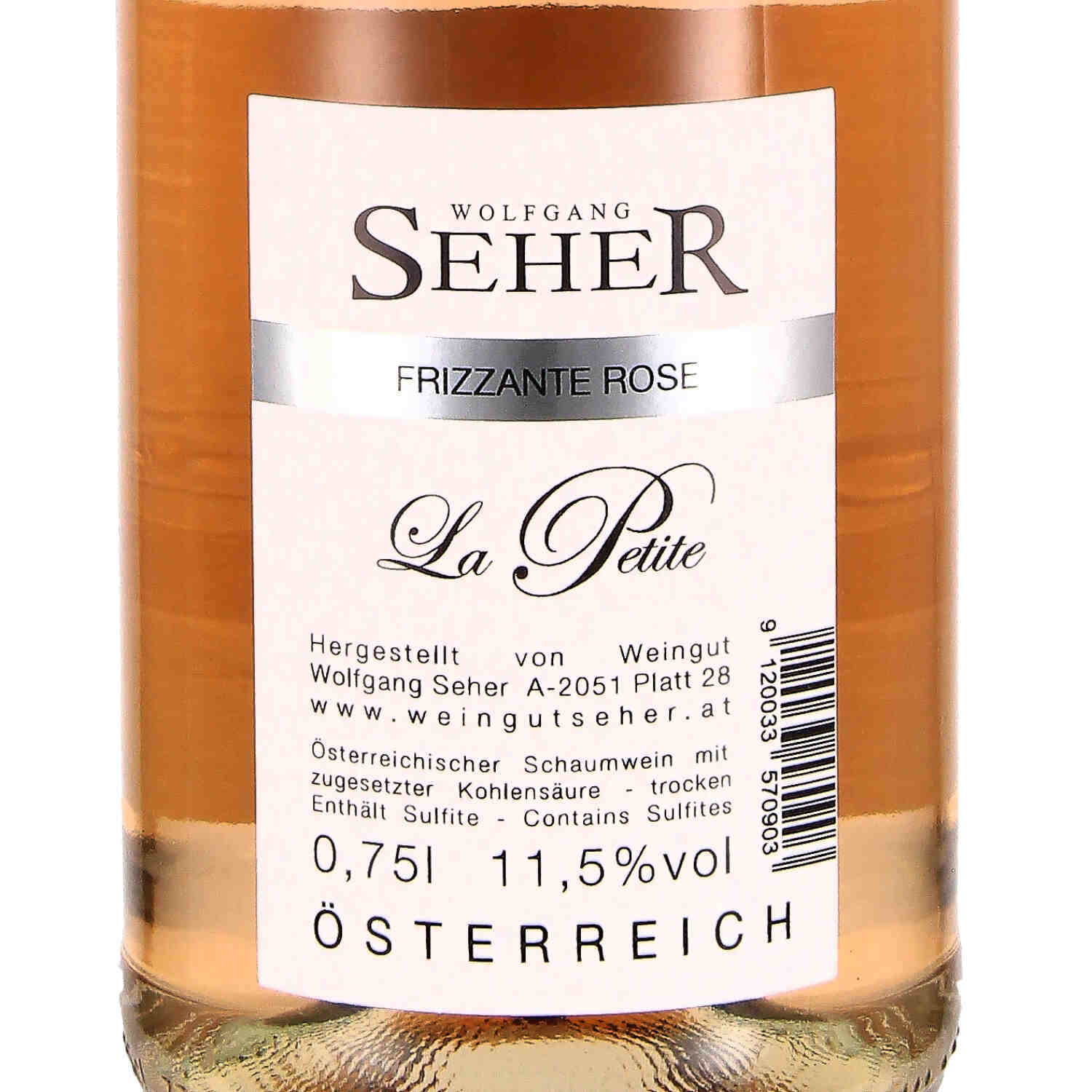 La Petite Frizzante Rosé, Österreichischer Schaumwein