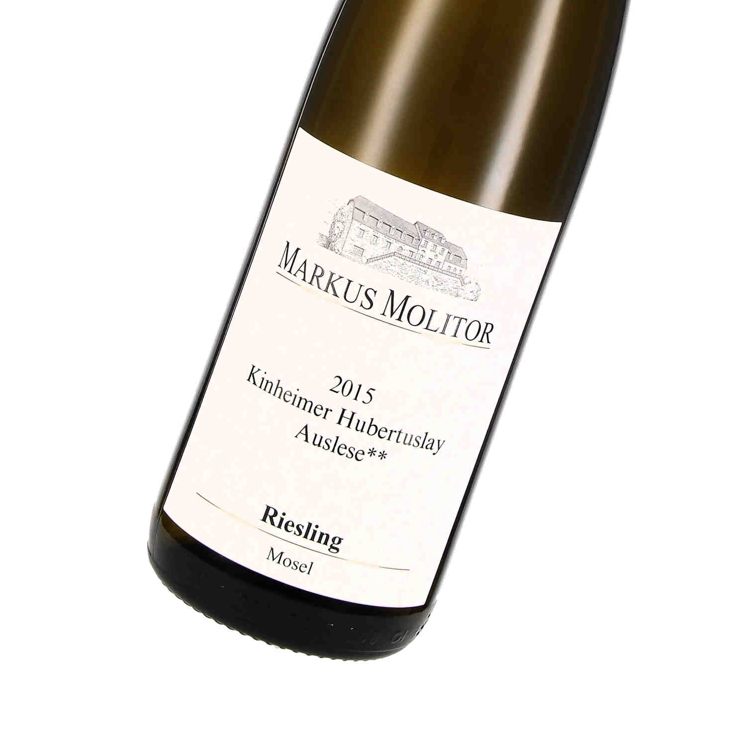 Riesling Auslese trocken Kinheimer Hubertuslay ** 2015 - weiße Kapsel -