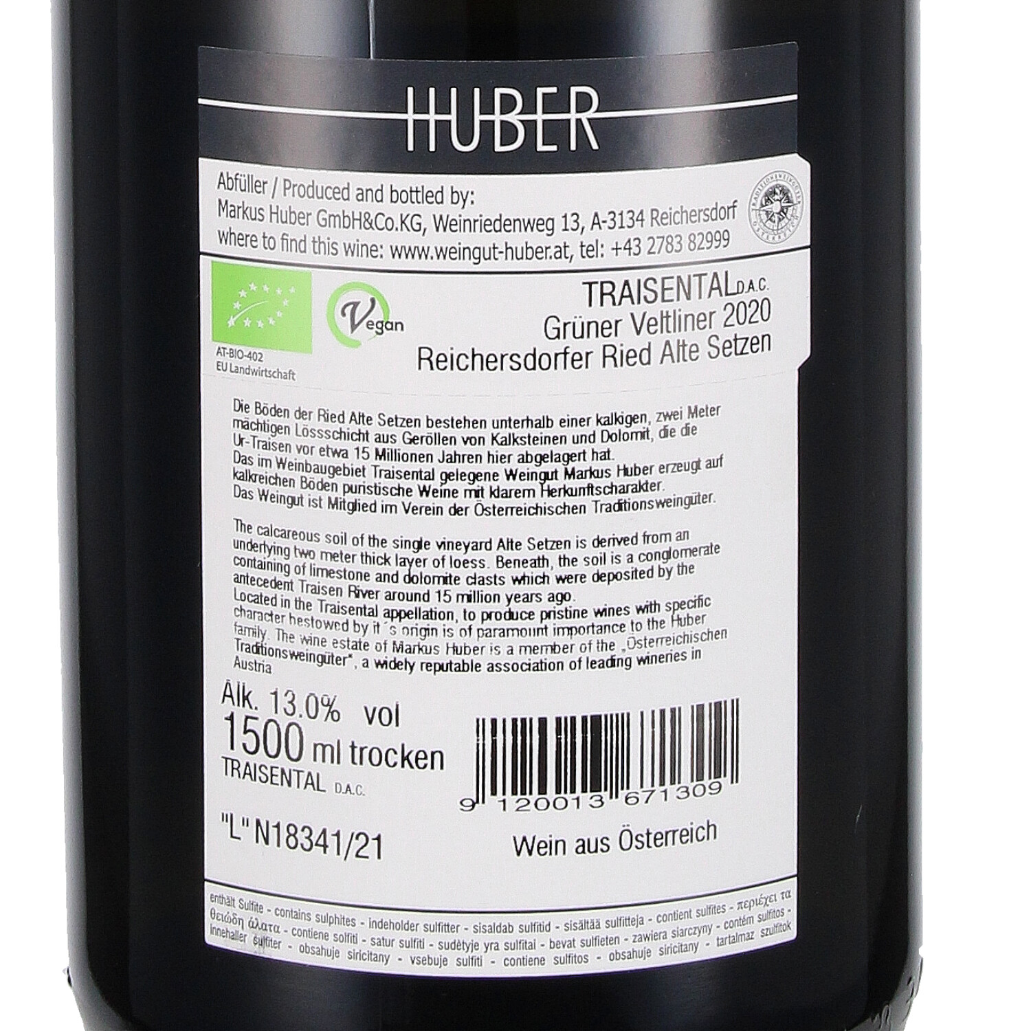 Grüner Veltliner Alte Setzen Erste Lage ÖTW 2020 Traisental D.A.C. - Magnum