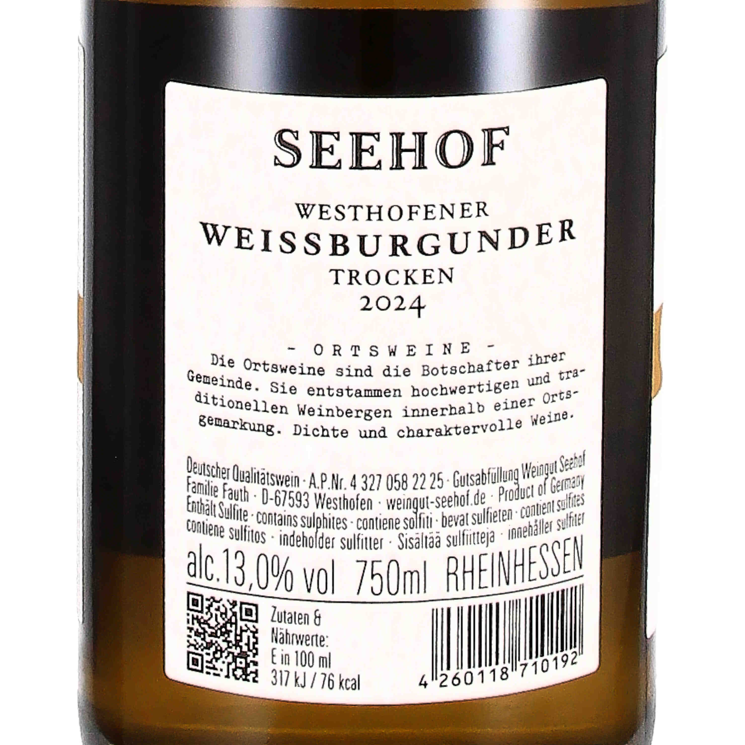 Weißburgunder "Vom Kalkstein" 2024