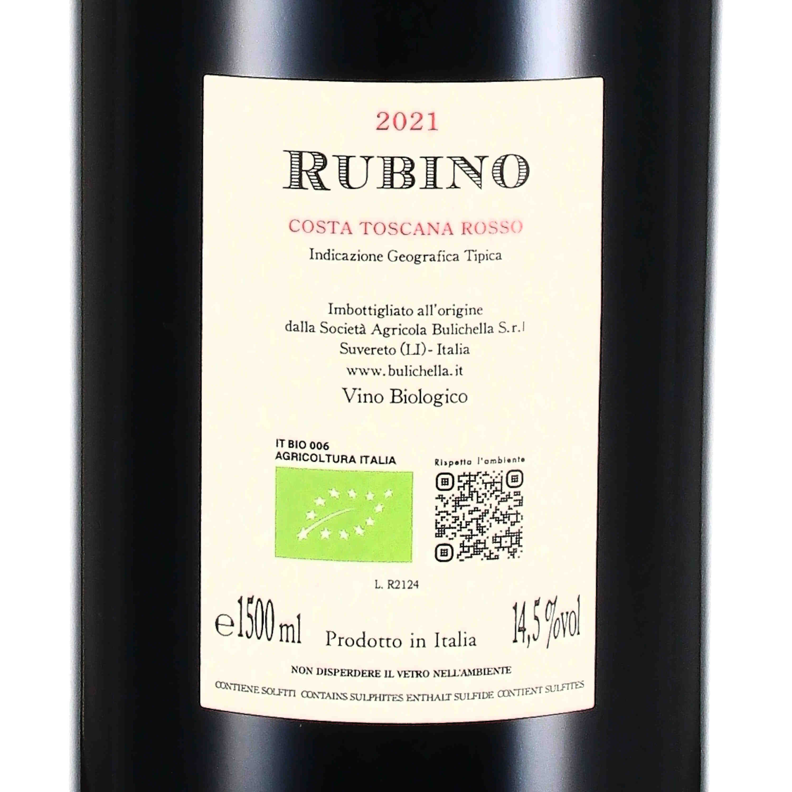 Costa Toscana Rosso IGT Rubino 2021 (bio) - Magnum