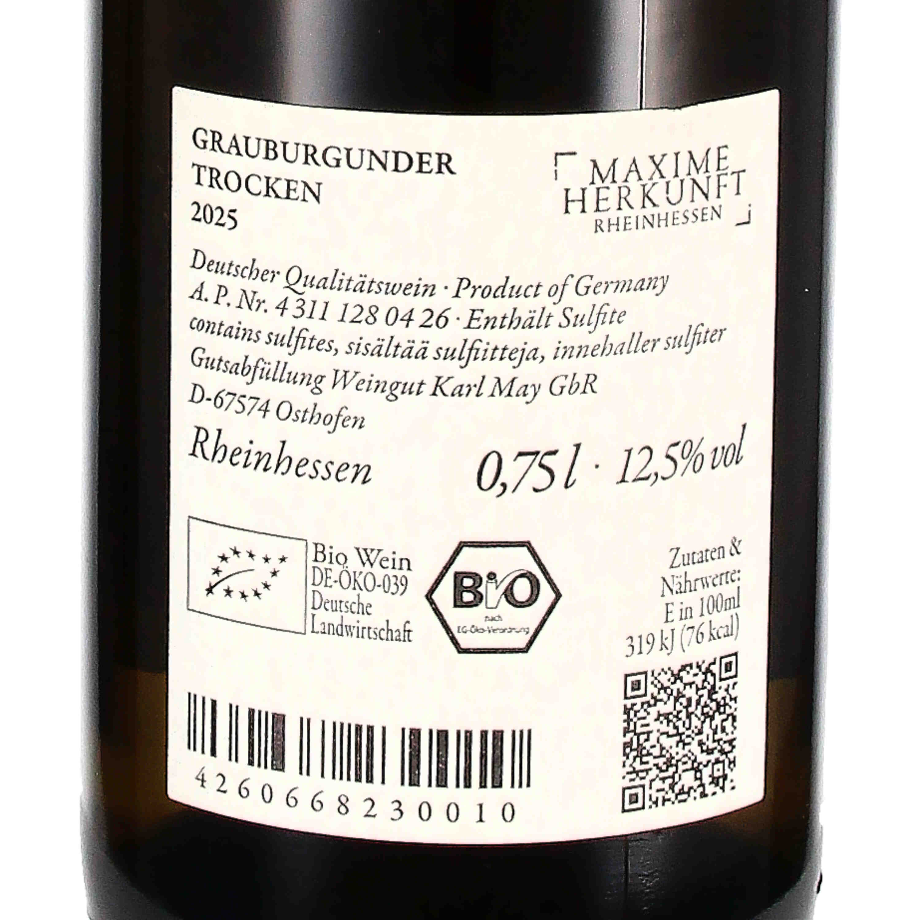 Grauer Burgunder 2025 (bio)