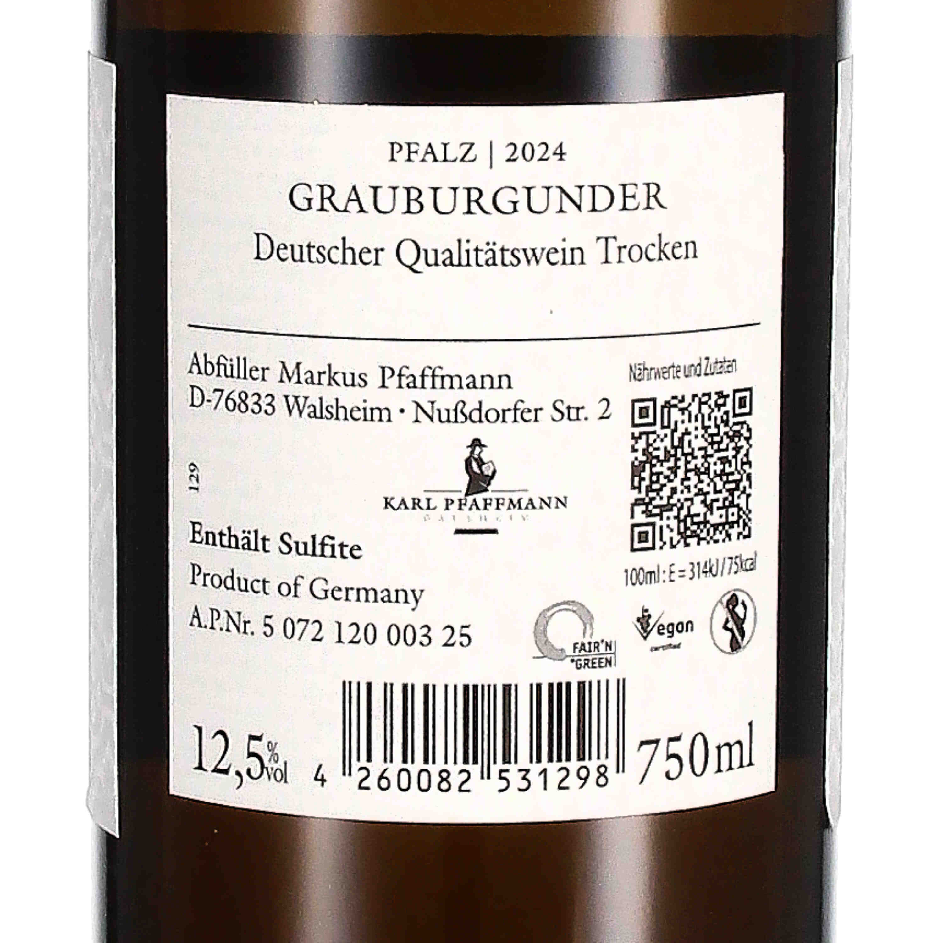 Grauburgunder 2024, QbA