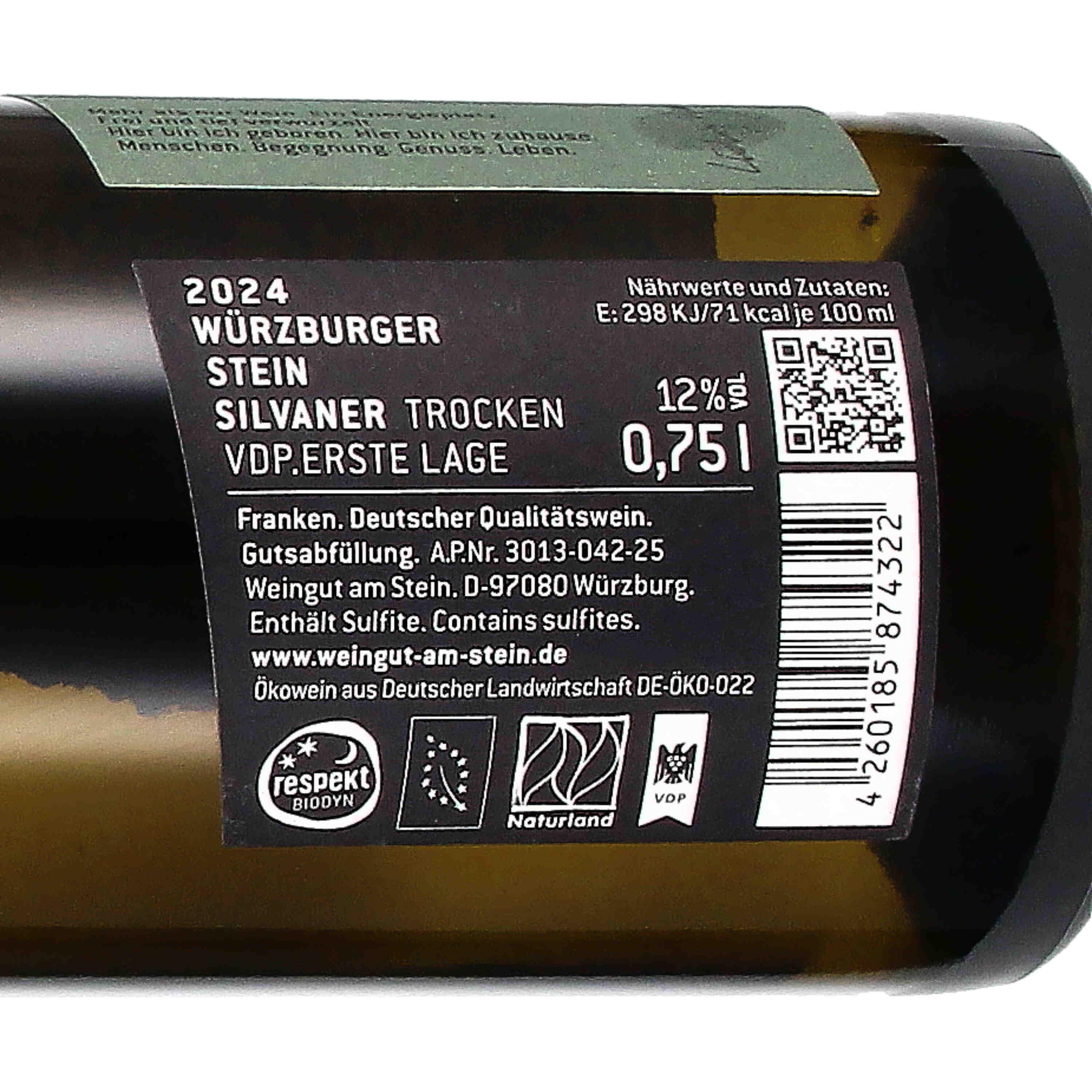 Silvaner Würzburger Stein VDP.Erste Lage 2024 (bio)