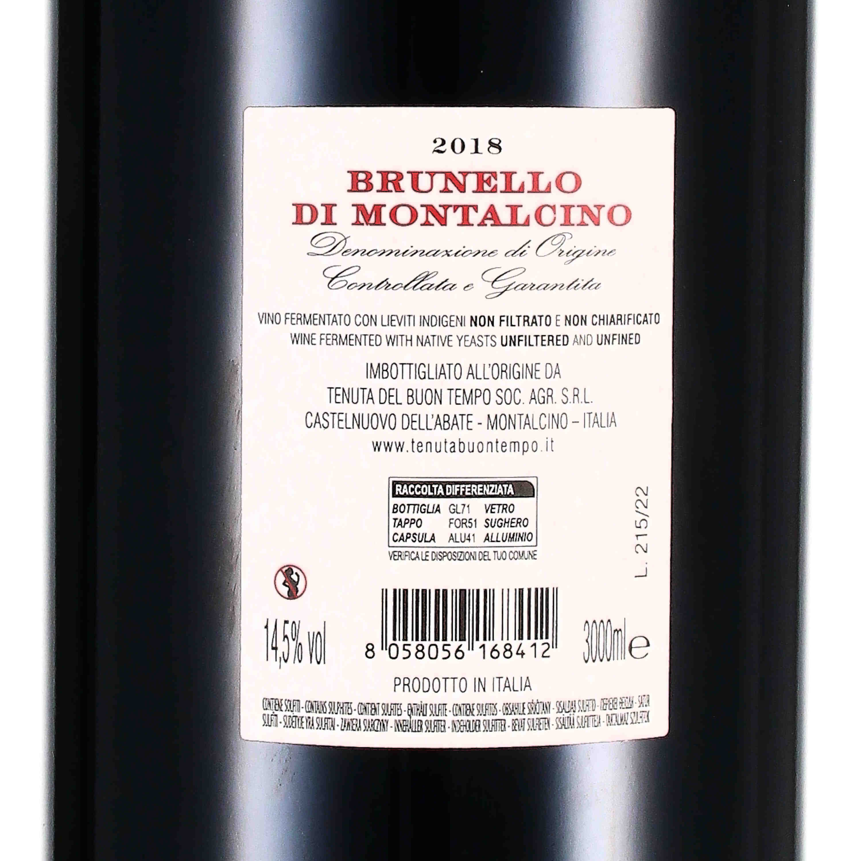 Brunello di Montalcino DOC 2018 - Doppelmagnum