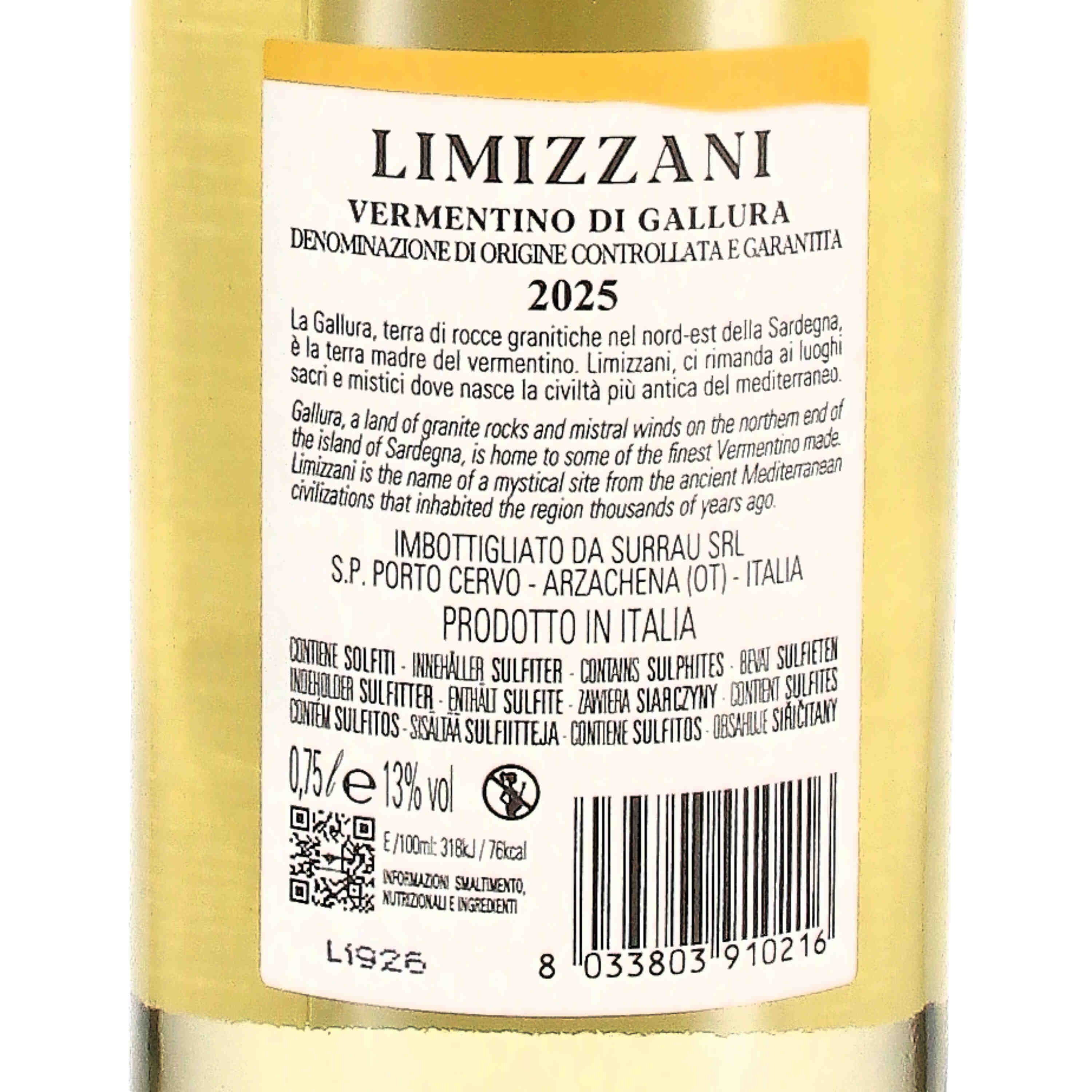 LIMIZZANI Vermentino di Gallura DOCG 2025