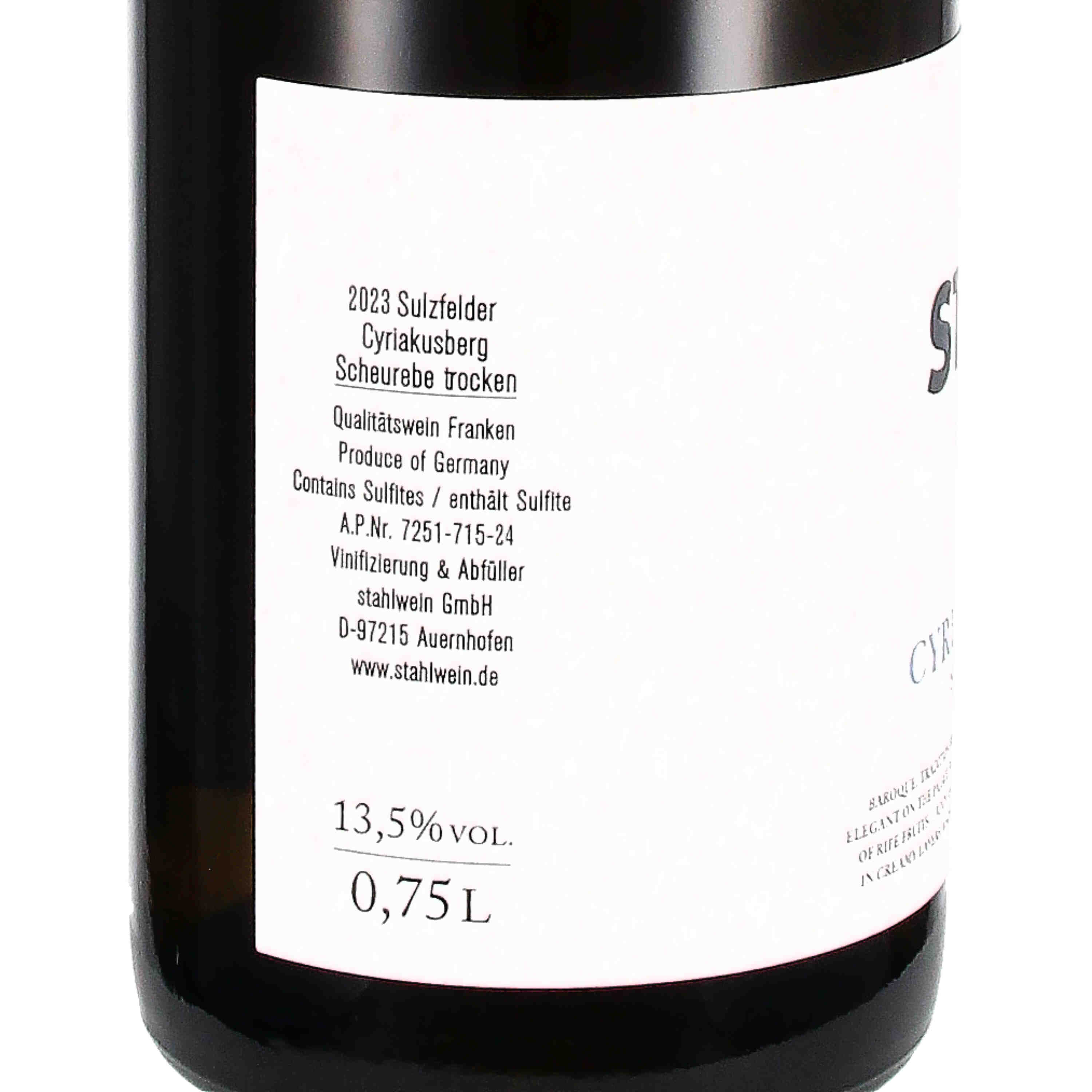 Scheurebe Cyriakusberg 2023