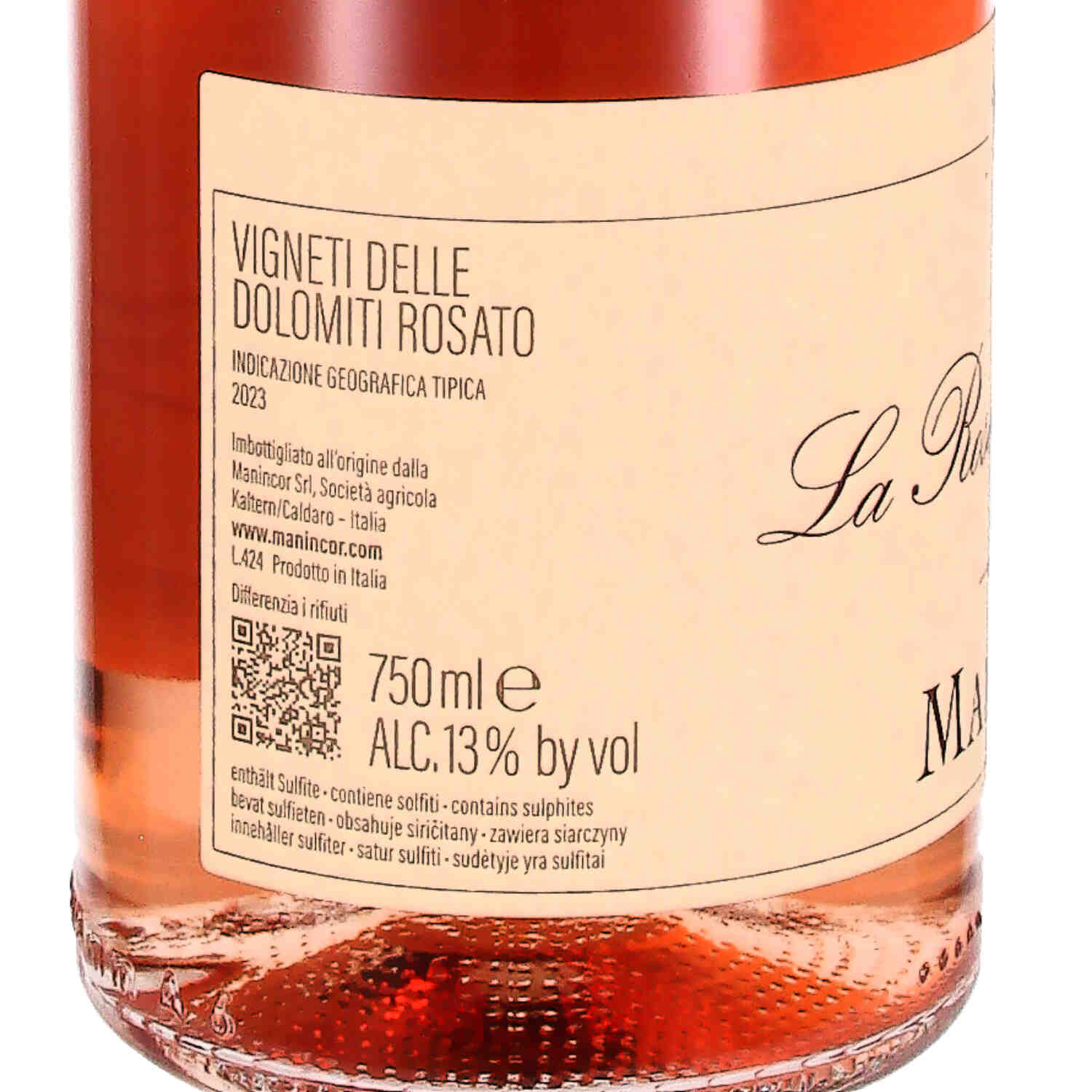 La Rose de Manincor Vigneti delle Dolomiti IGT 2023 (Bio)