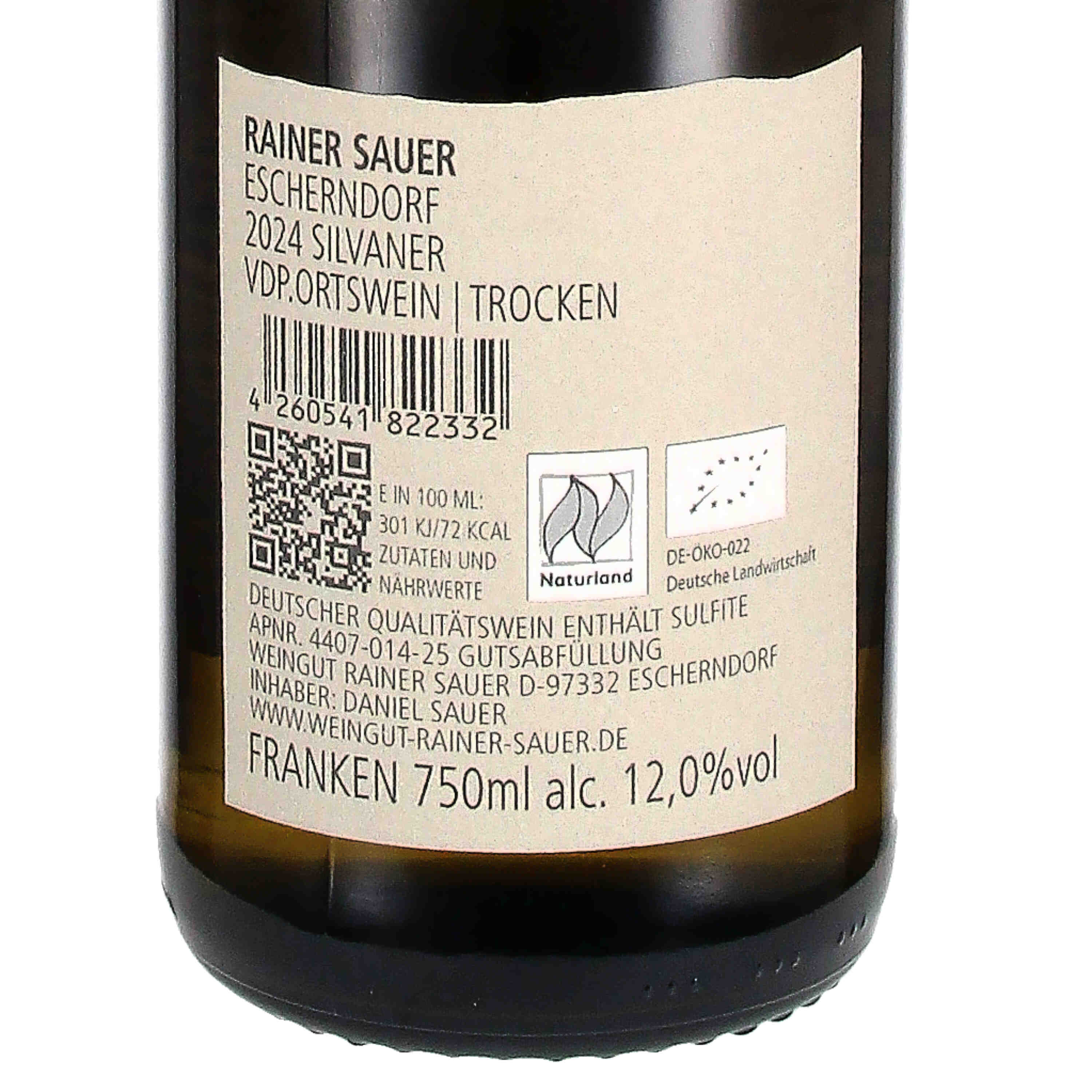 Silvaner Escherndorf "Muschelkalk" VDP.Ortswein 2024 (bio)