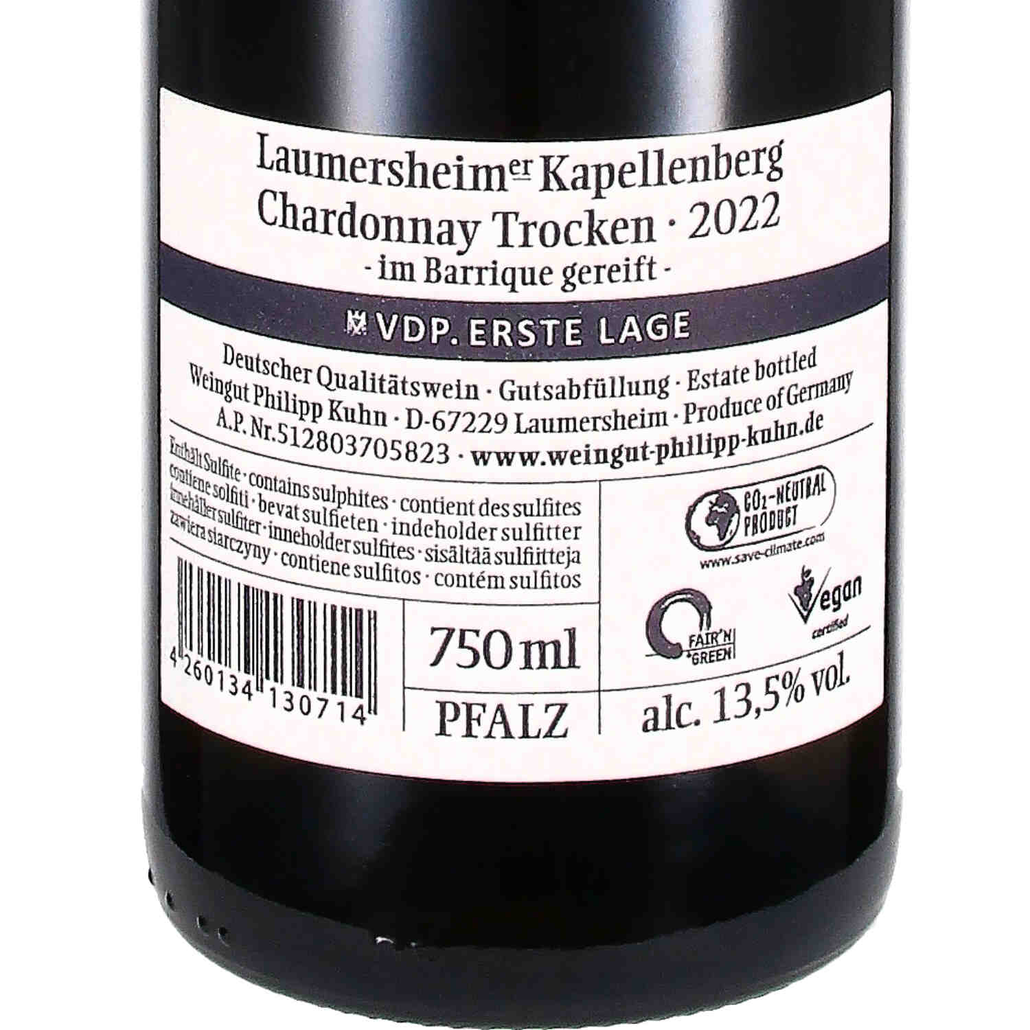 Chardonnay Reserve vom Kapellenberg 2022, Qw