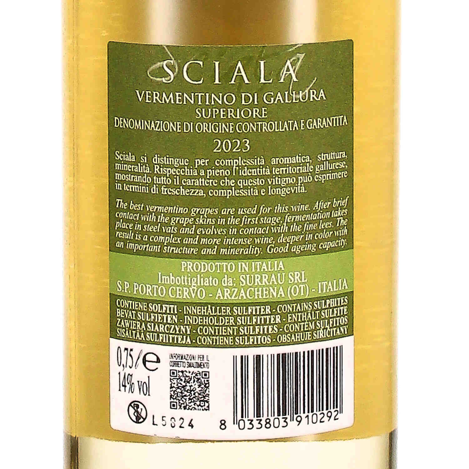 SCIALA Vermentino di Gallura Superiore DOCG 2023