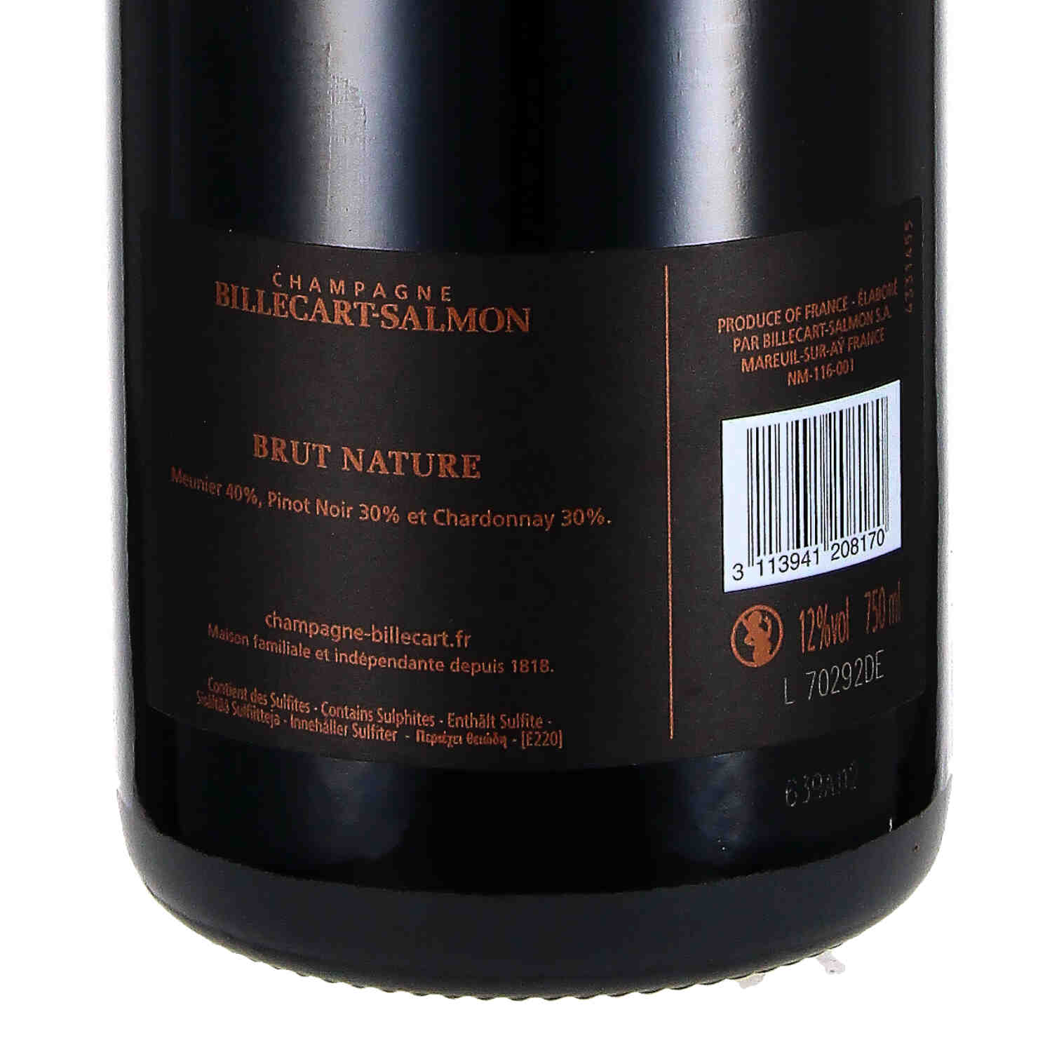 Brut nature  AOC Champagne