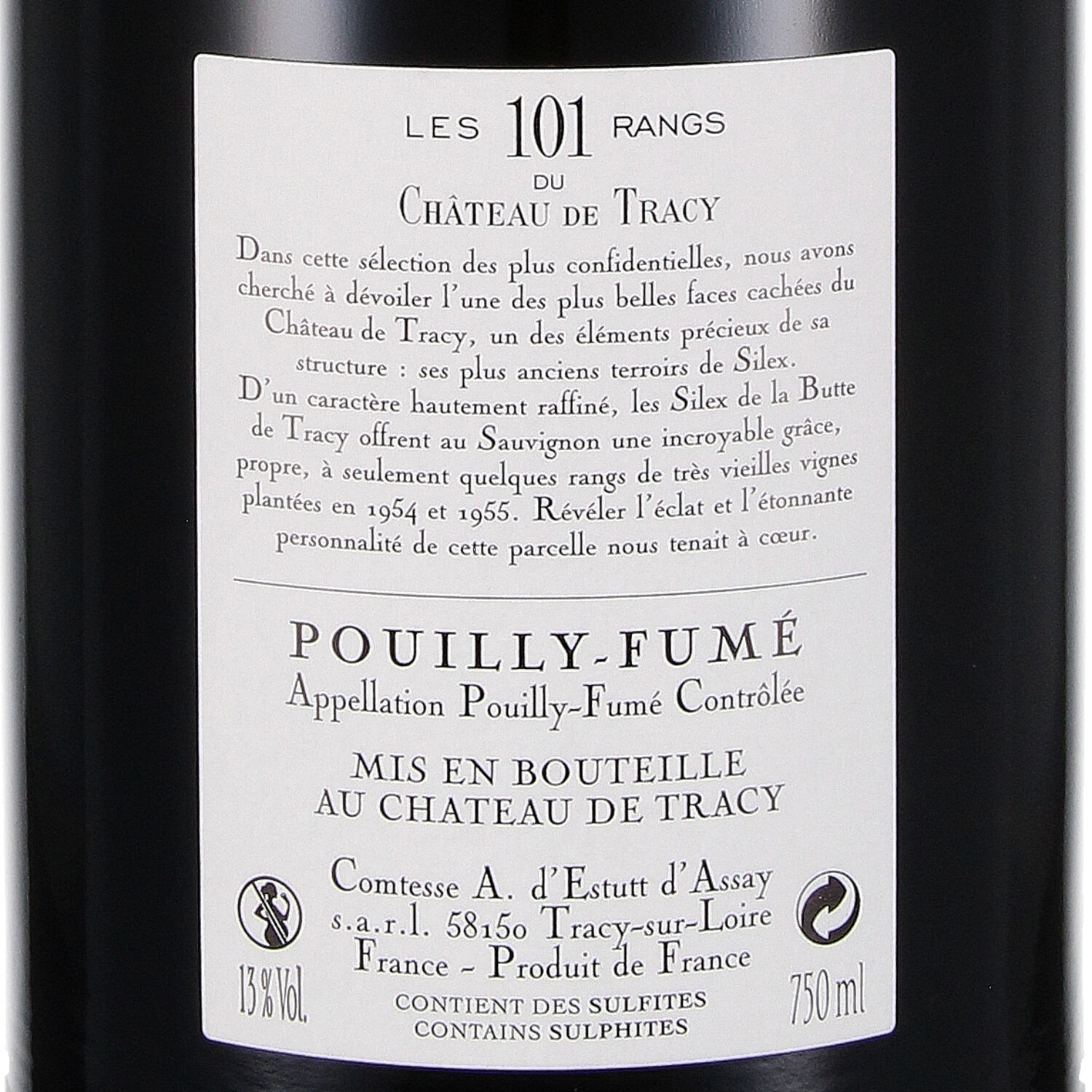 Pouilly Fumé AOC 101 rangs 2017