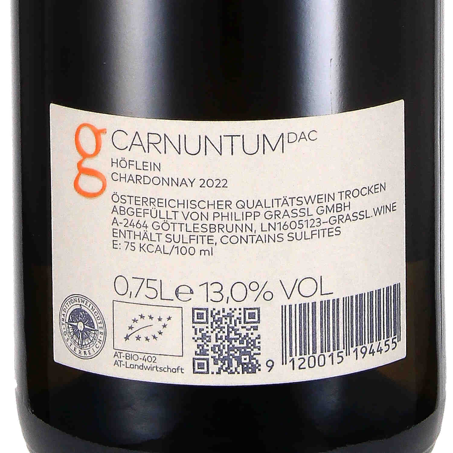 Chardonnay "Höflein" Carnuntum DAC 2022 (bio)