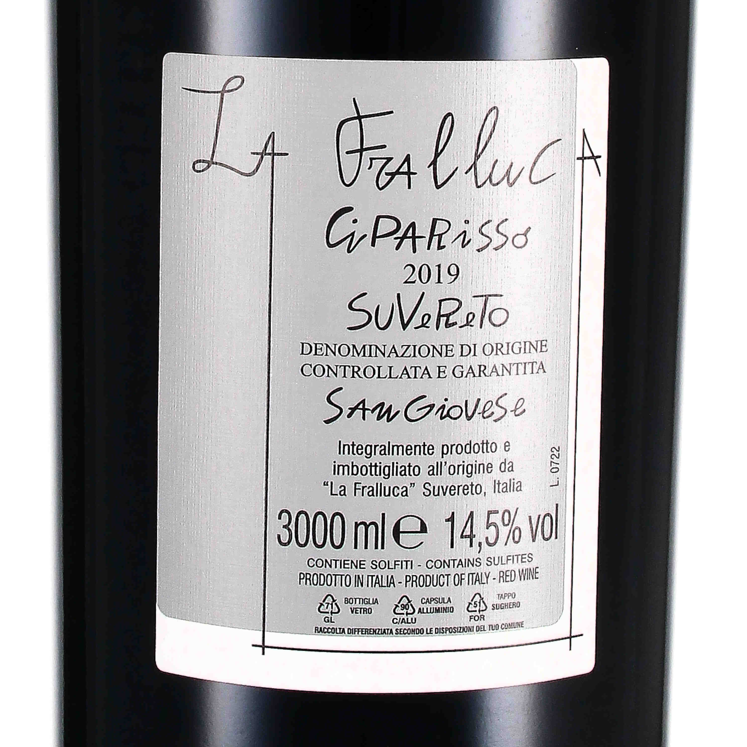 Sangiovese Suvereto DOCG "Ciparisso" 2019, Doppelmagnumflasche