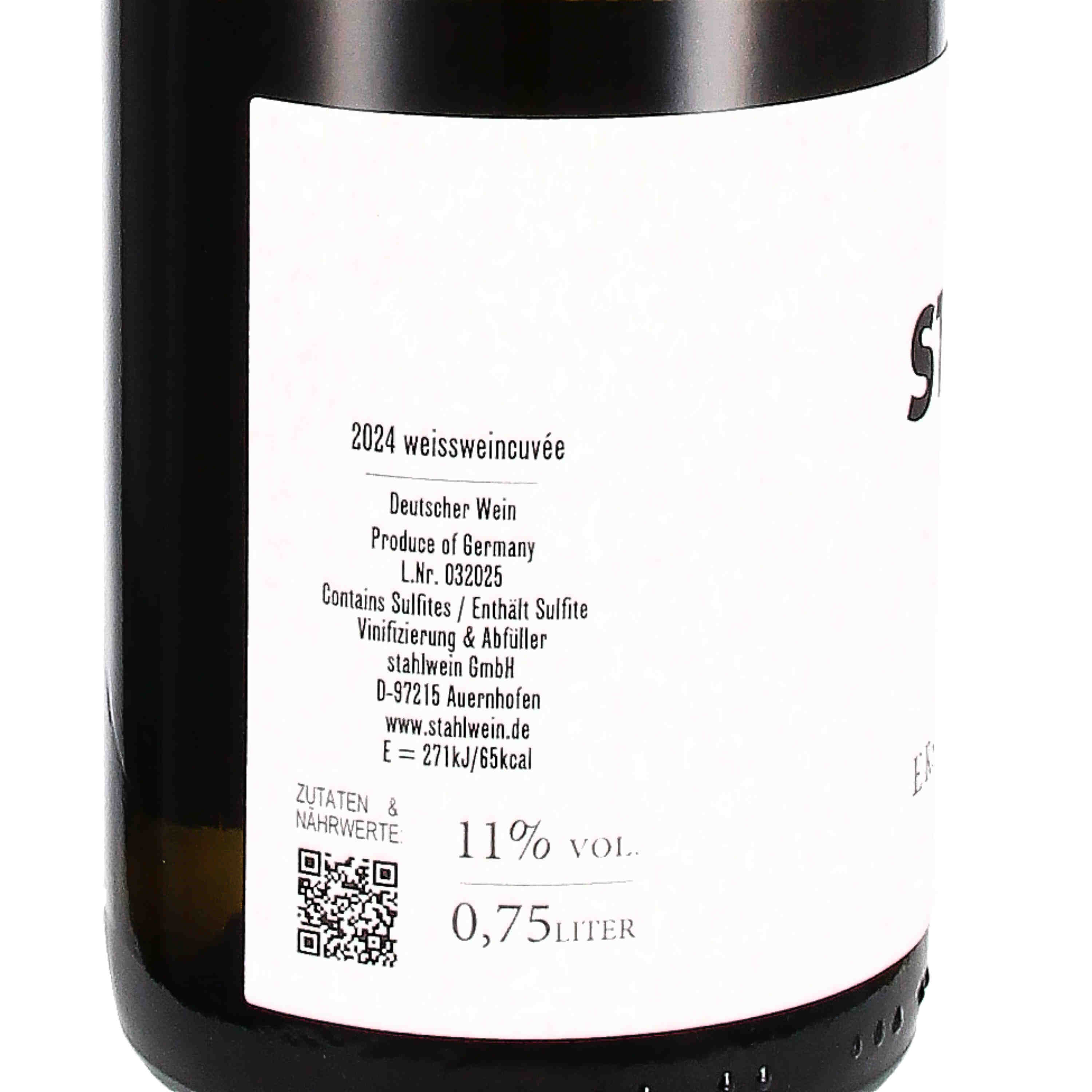 "Erstes Fass" Weissweincuvée 2024 ["Nachschlag"]