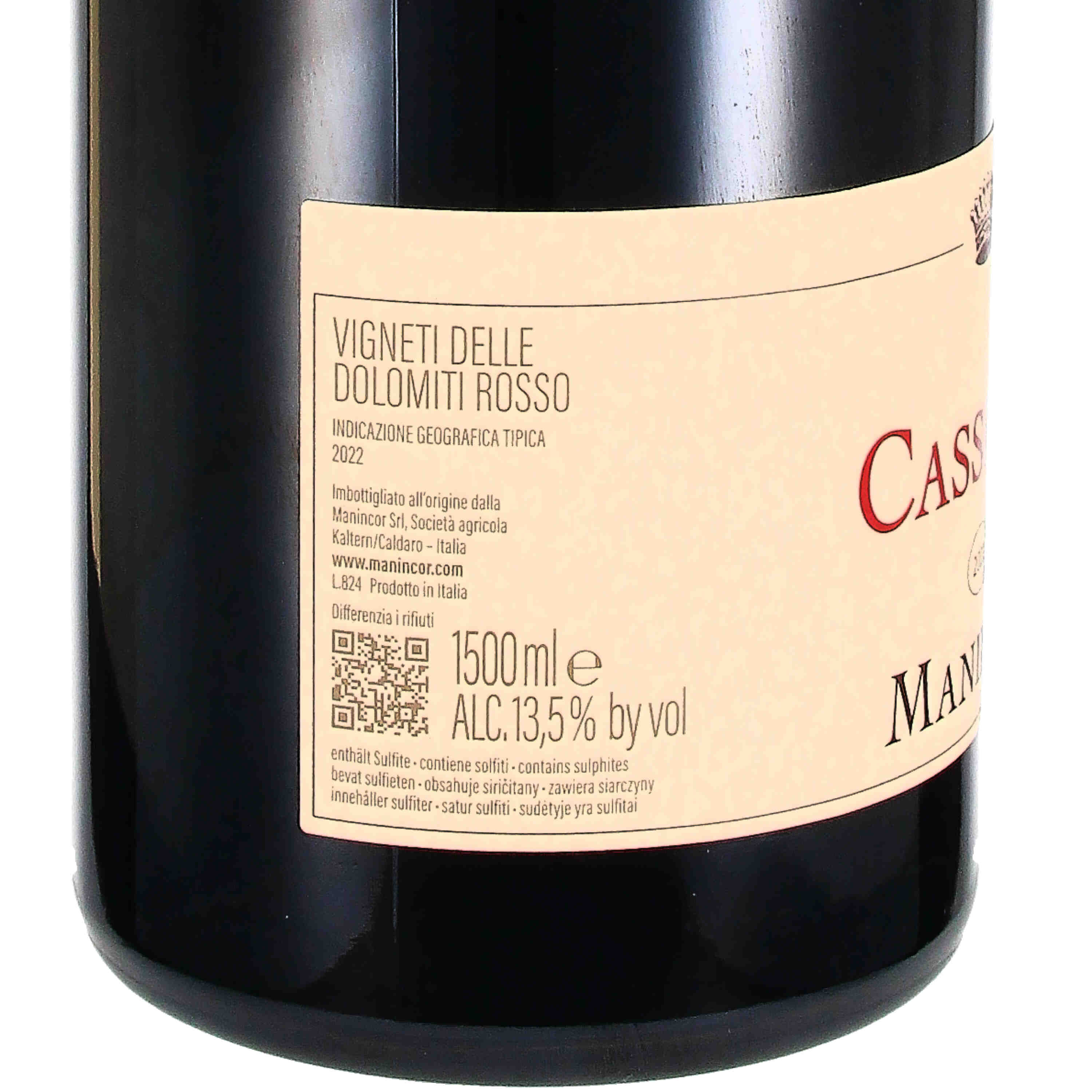 Cassiano Vigneti delle Dolomiti IGT 2022 MAGNUM (bio)