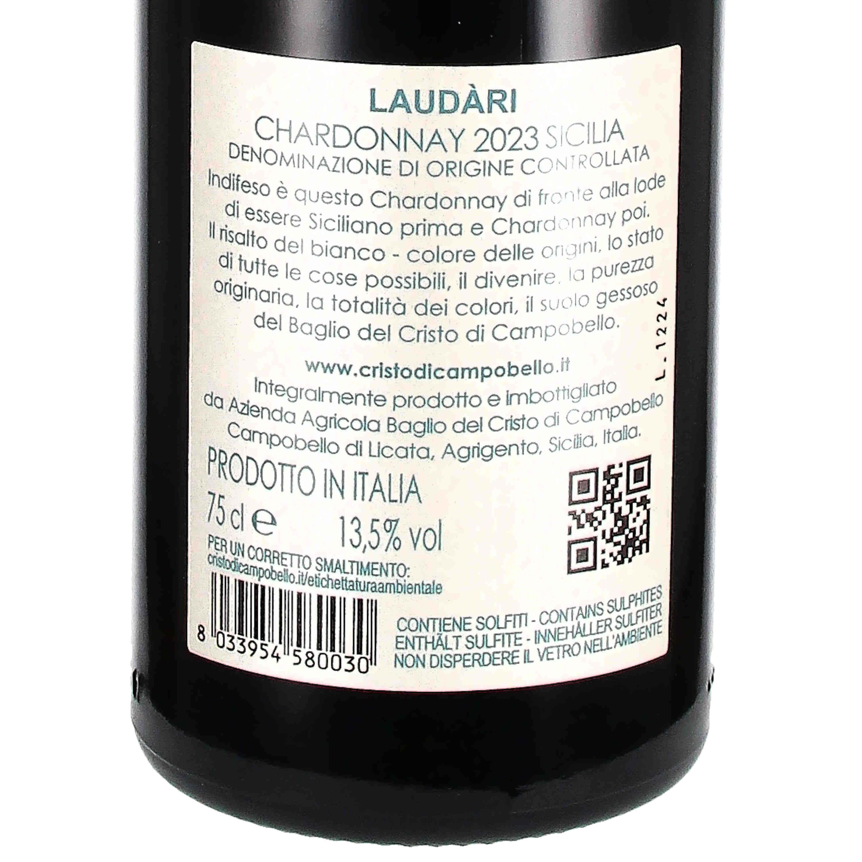 Laudàri Chardonnay DOC Sicilia 2023