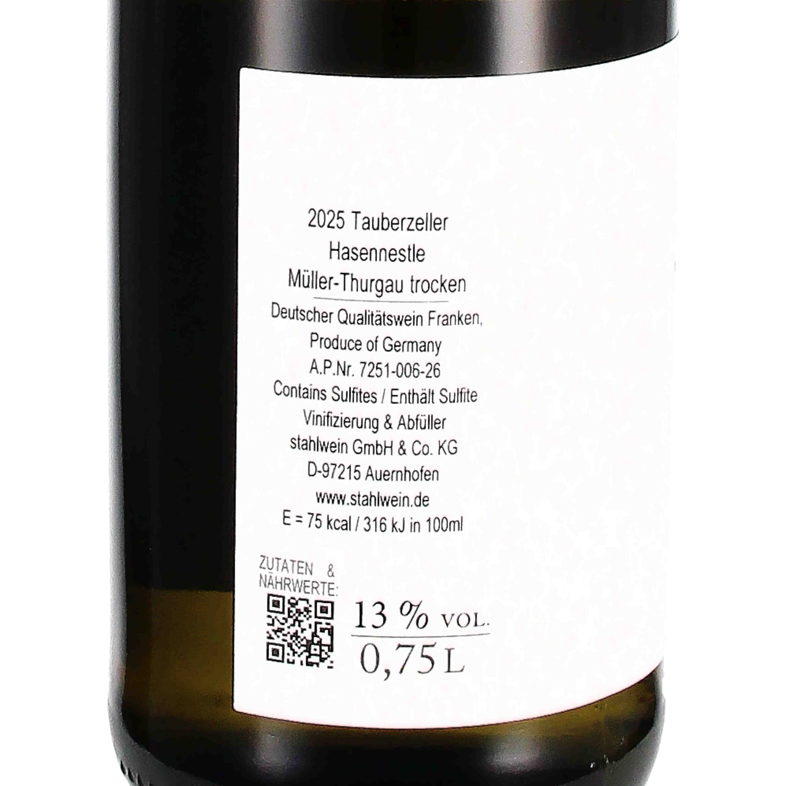 STAHL Müller Thurgau Hasennest 2025