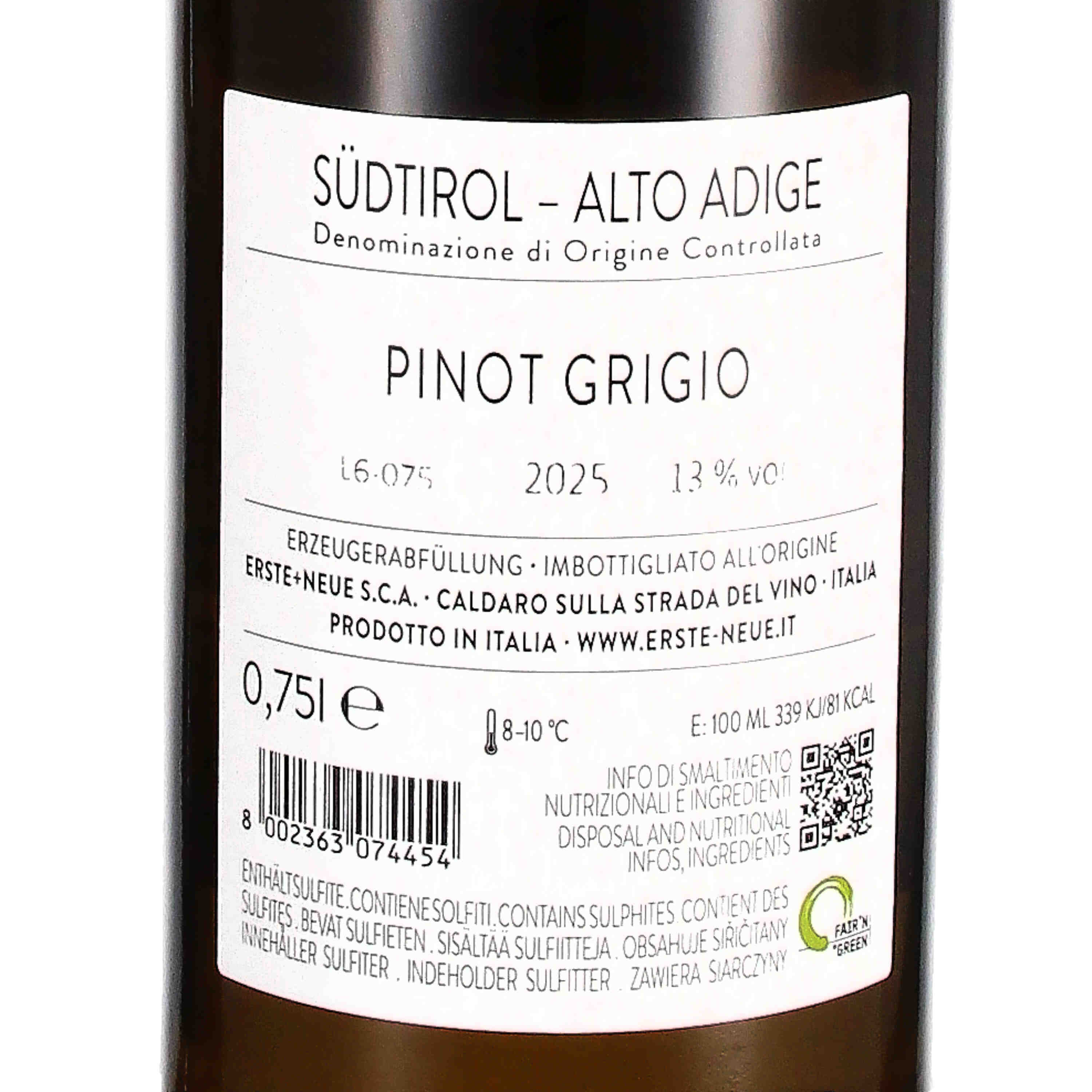 Pinot Grigio Südtirol DOC 2025