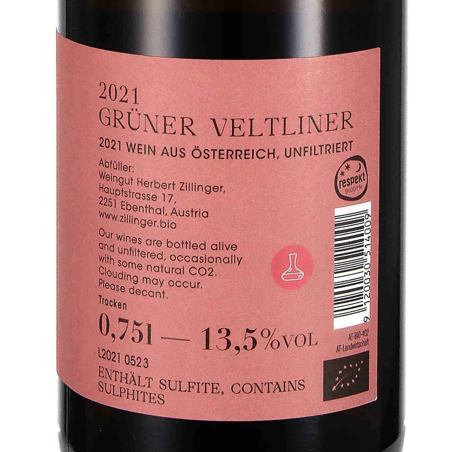 Grüner Veltliner Limited 2021, Qw (bio)