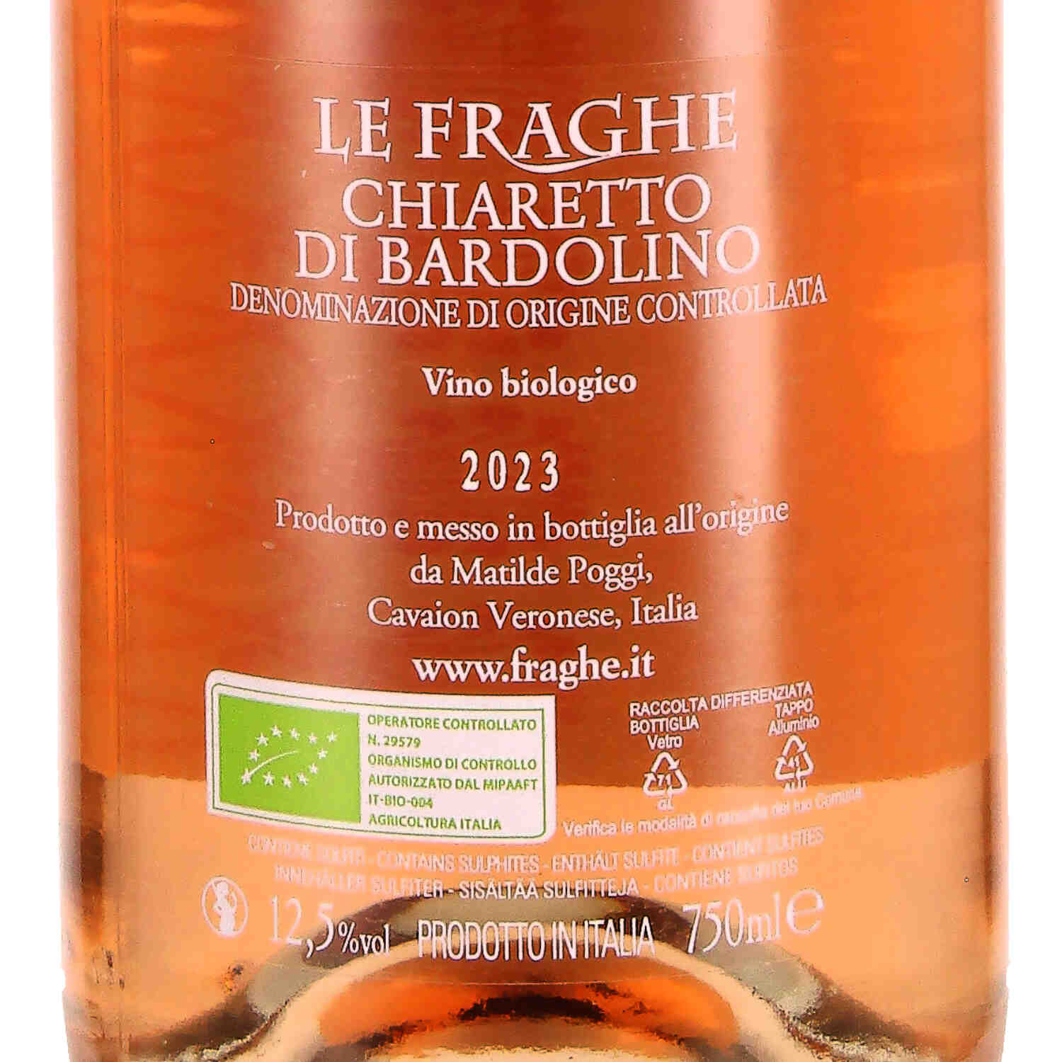 Chiaretto di Bardolino DOC "Rodon" 2023 (bio)