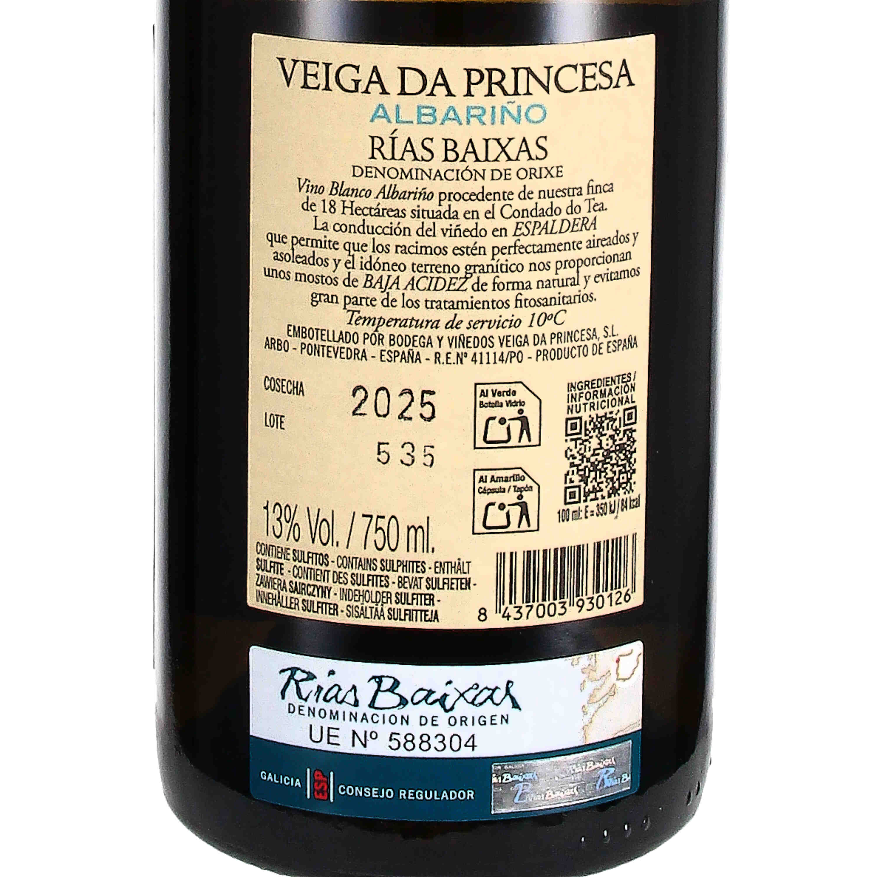 Albariño "Veiga da Princesa" Rias Baíxas D.O. 2025
