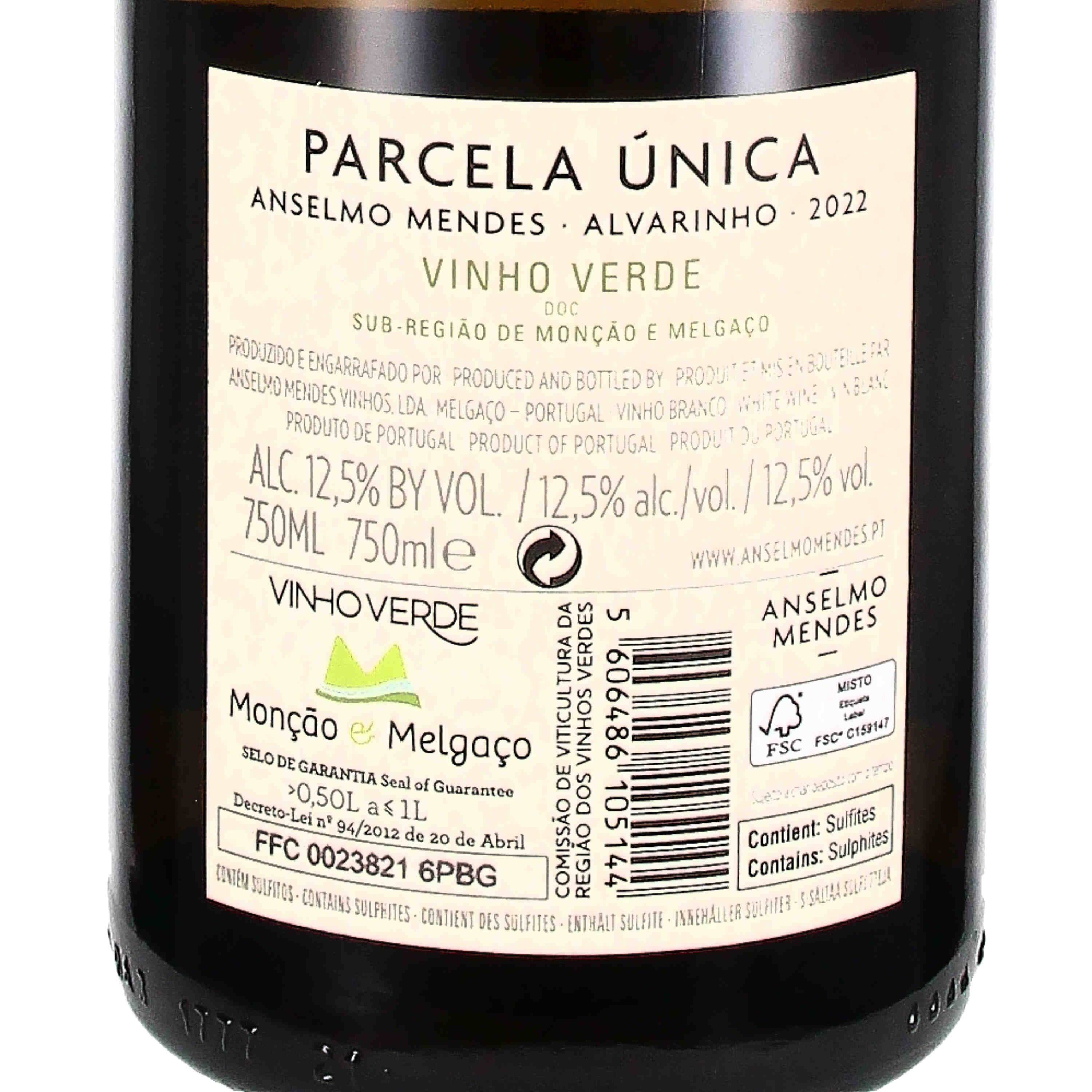 Parcela Única Alvarinho DOC Vinho Verde 2022