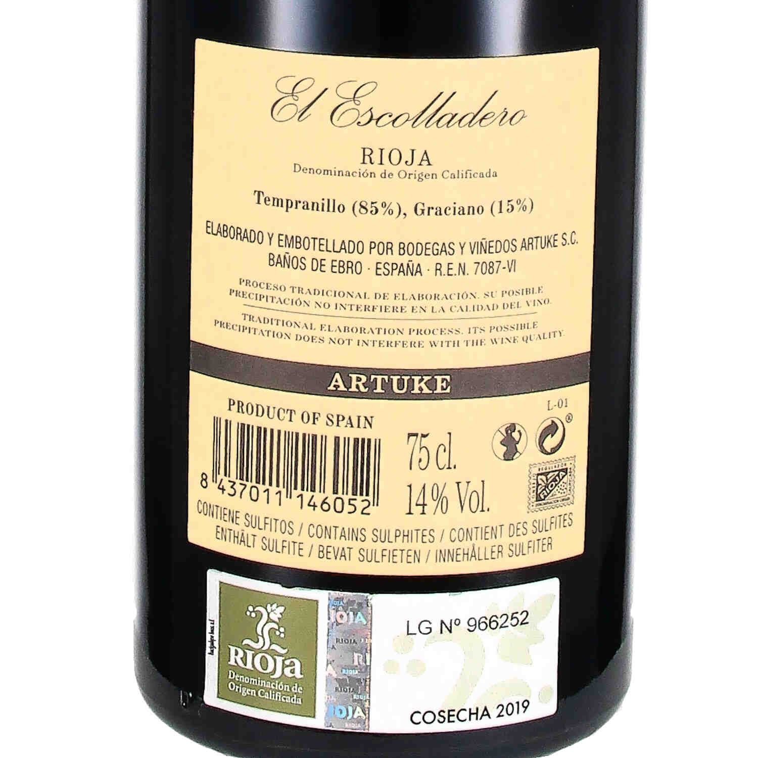 Escolladero 2019, Rioja D.O.Ca