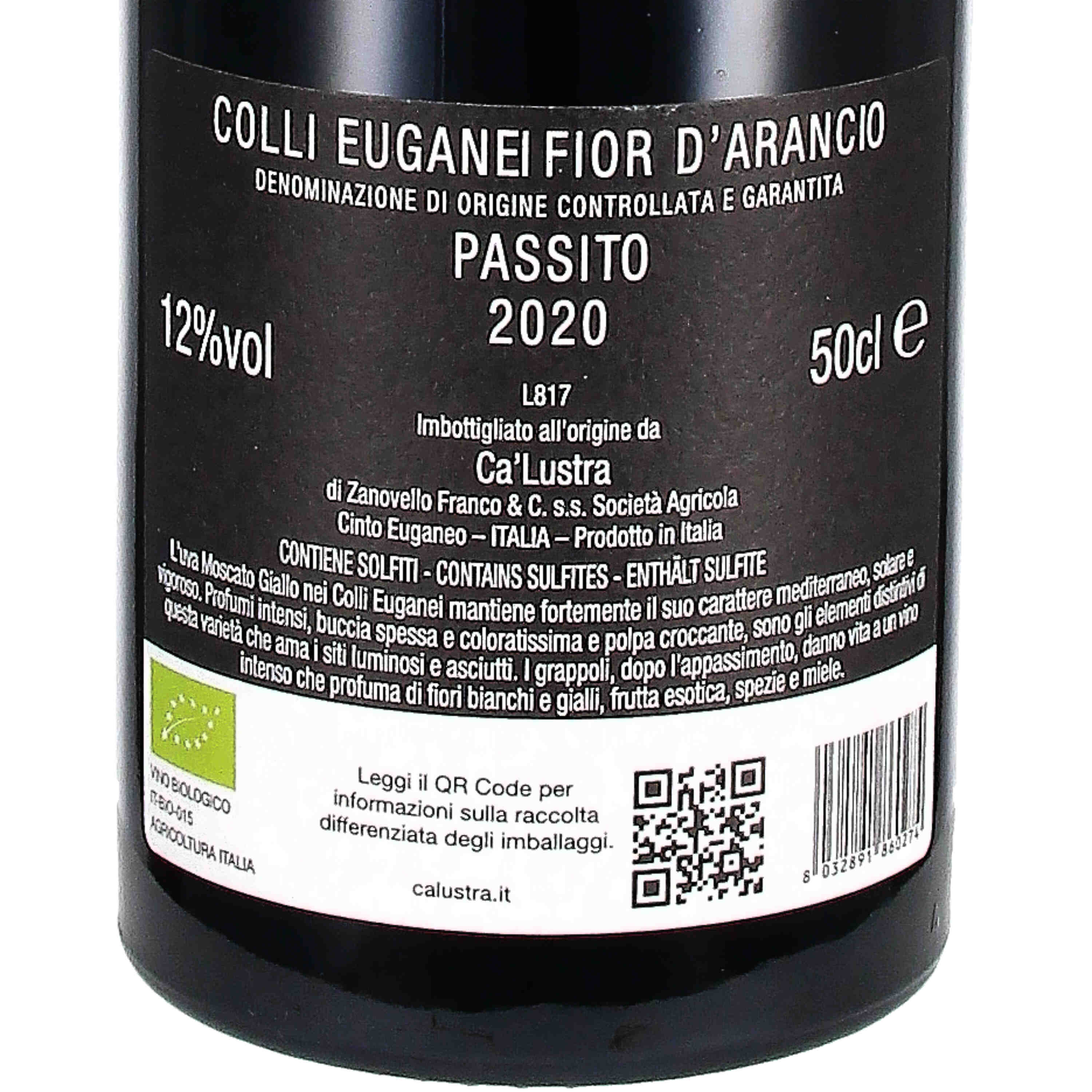 Fior d'Arancio Passito Colli Euganei DOCG 2020 (bio)