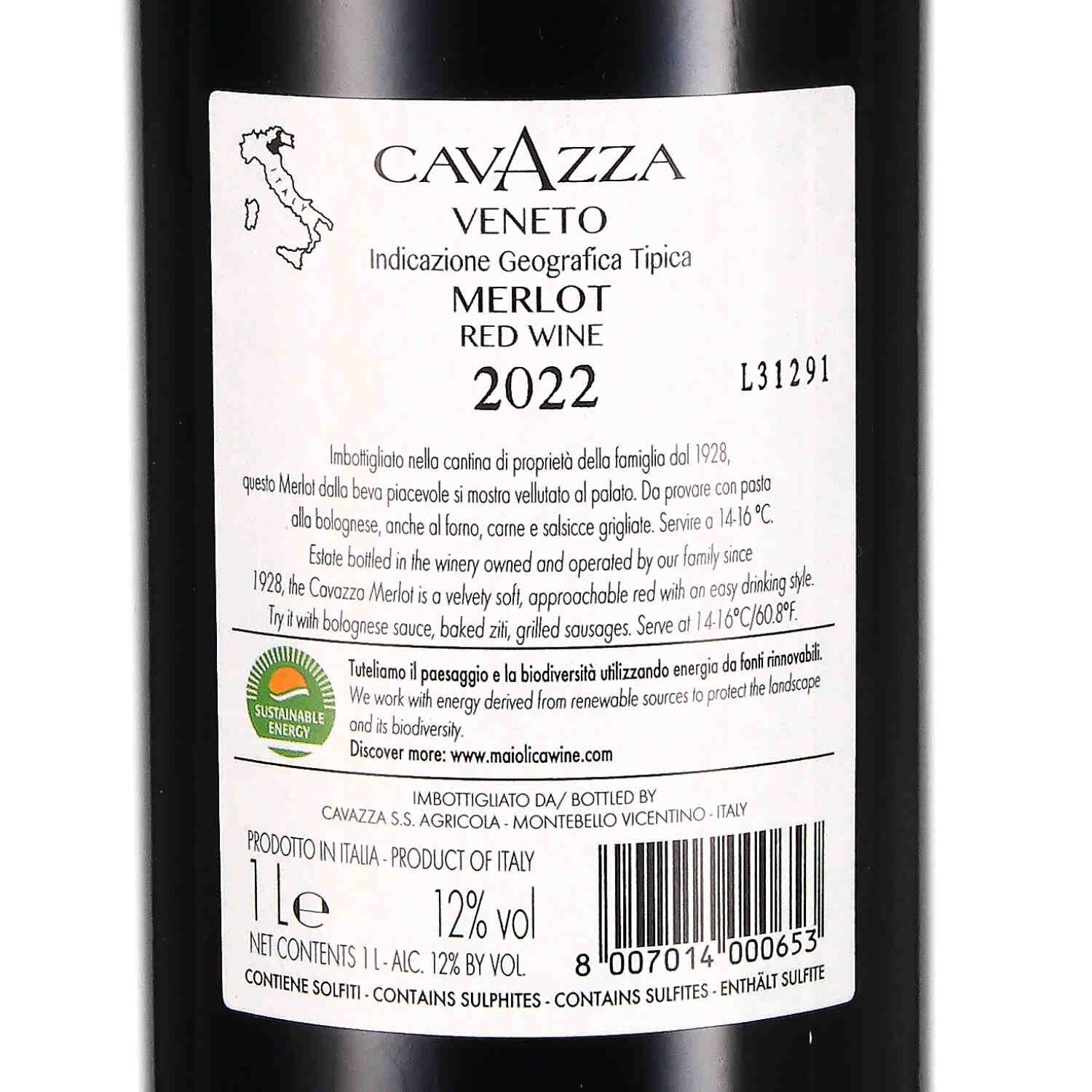 Merlot Veneto IGT 2022 - Liter