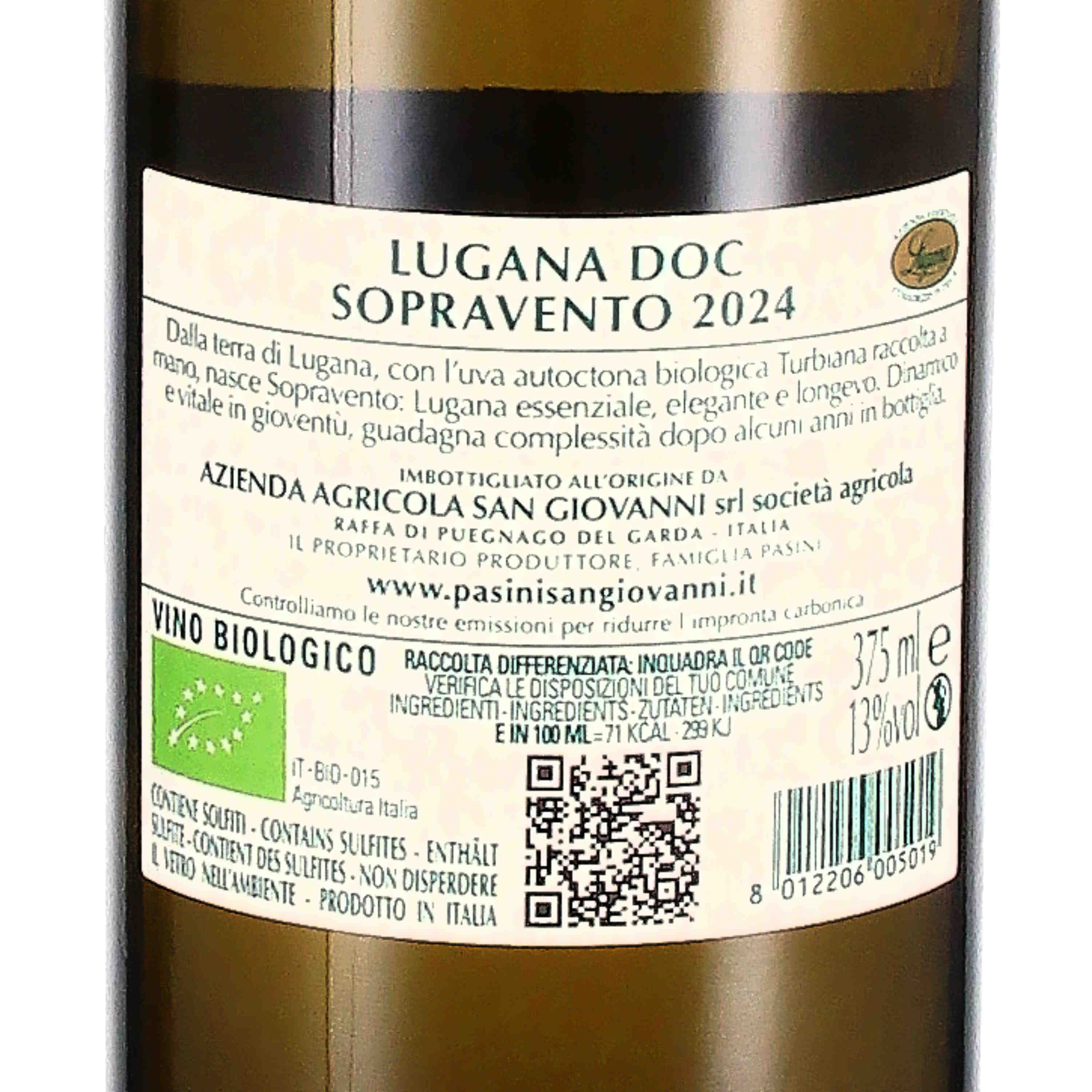 Lugana DOC "Sopravento" 2024 (bio) - halbe Flasche
