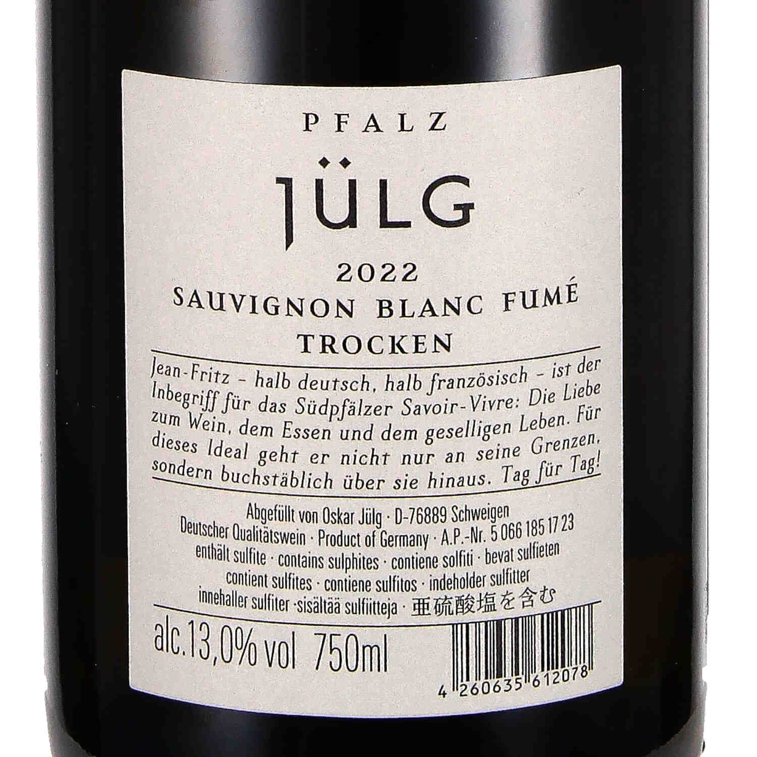 Sauvignon Blanc "Fumé" 2022, Qw