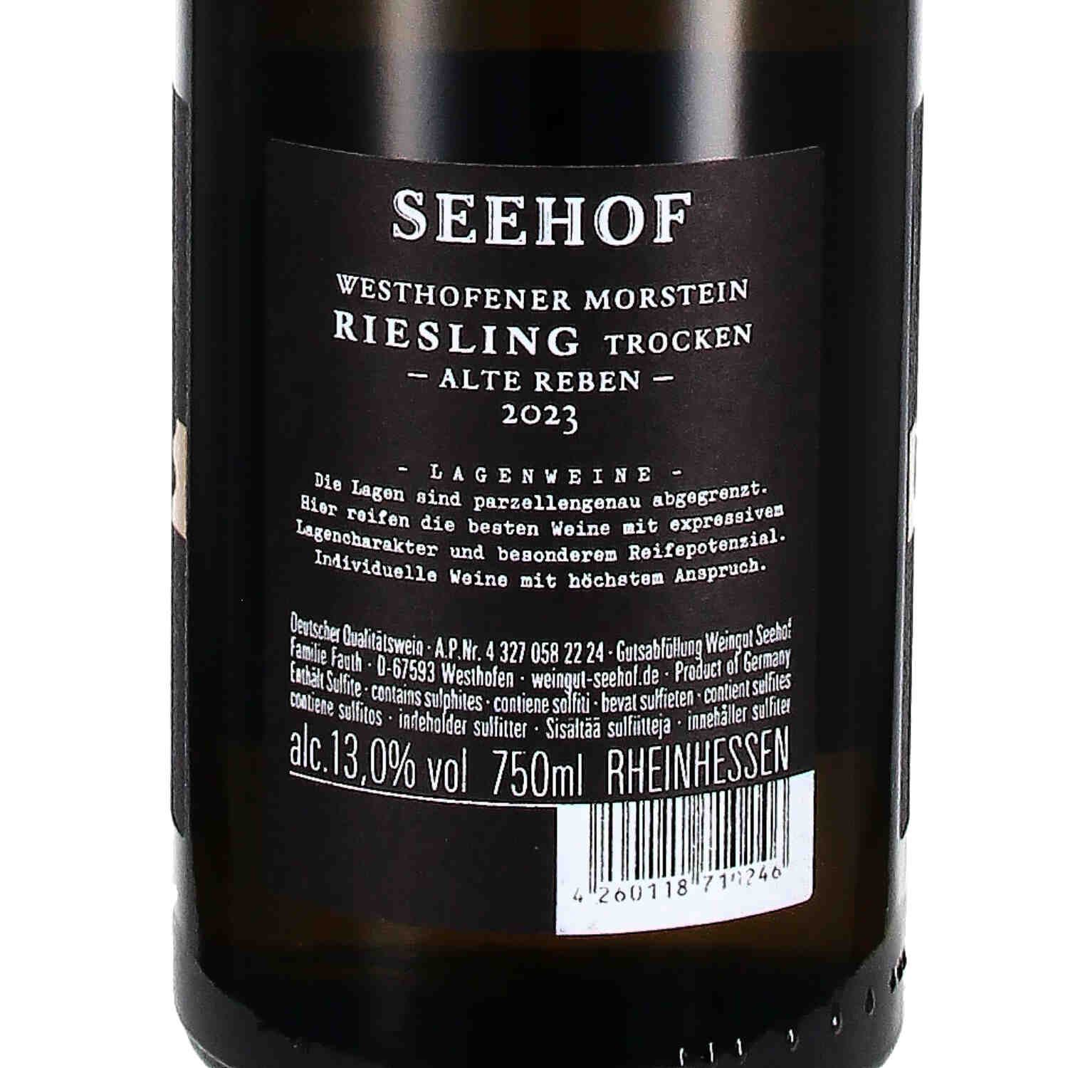 Westhofener Morstein Riesling  Alte Reben 2023, Qw