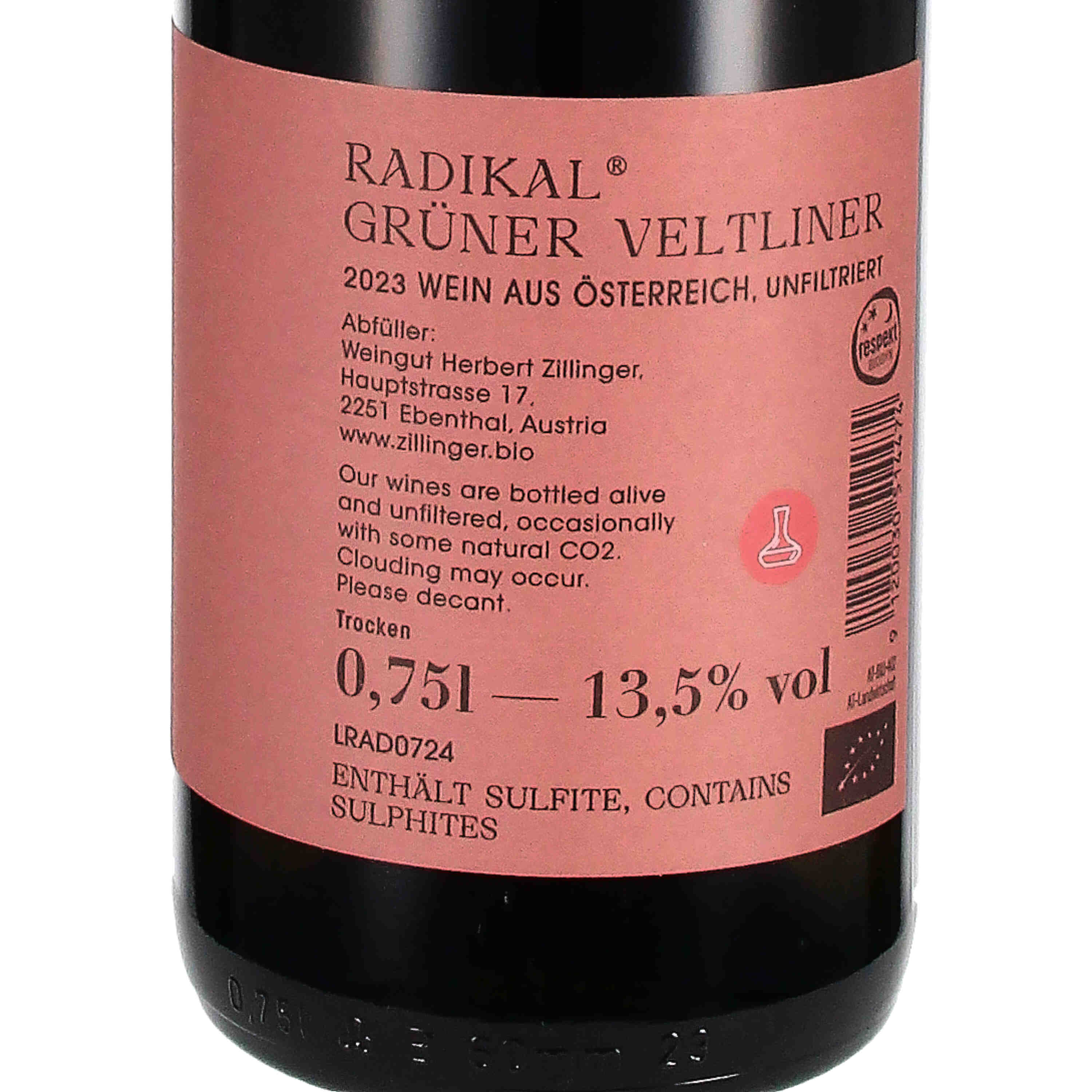 Grüner Veltliner Radikal 2023 (bio)
