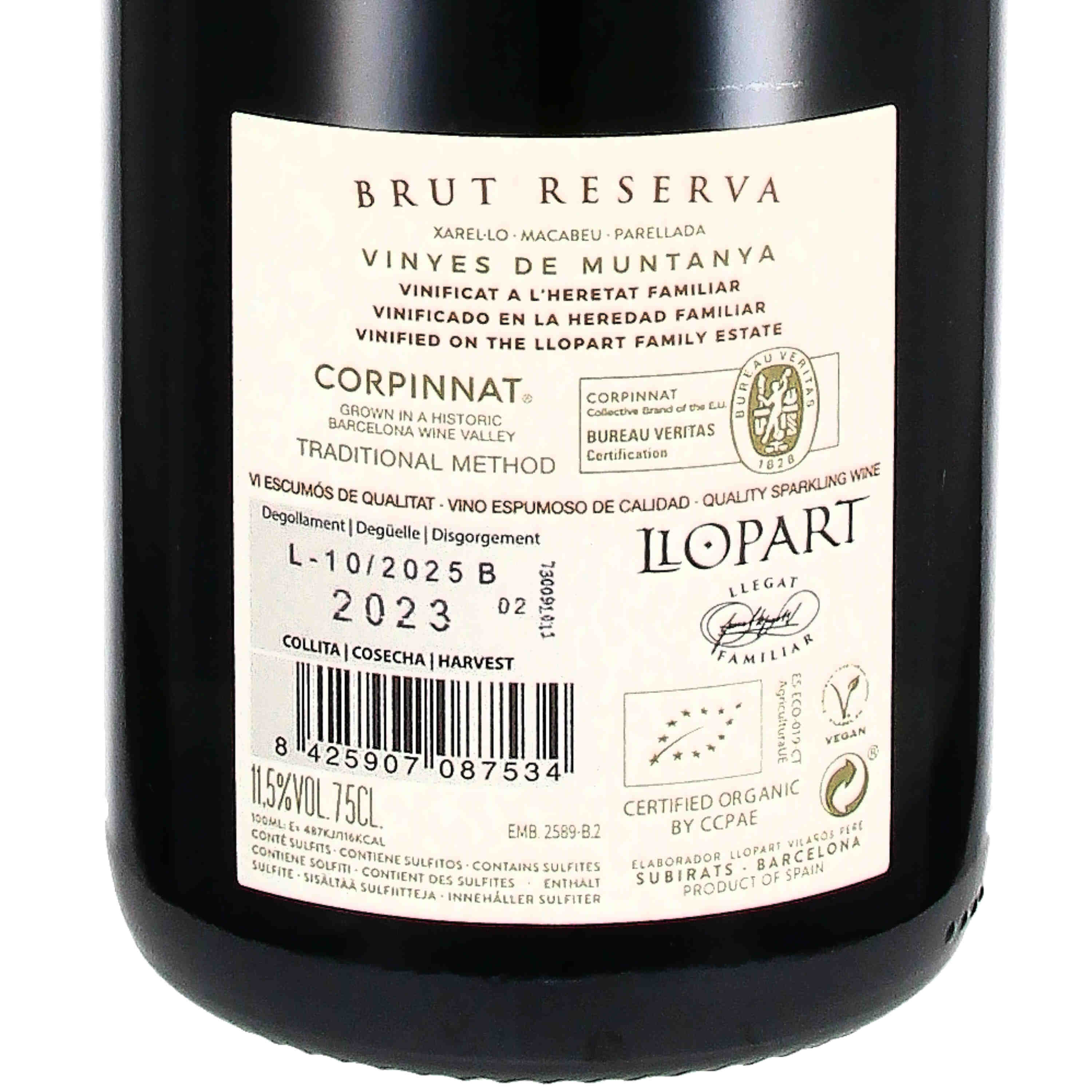Corpinnat brut Reserva 2023 (bio)
