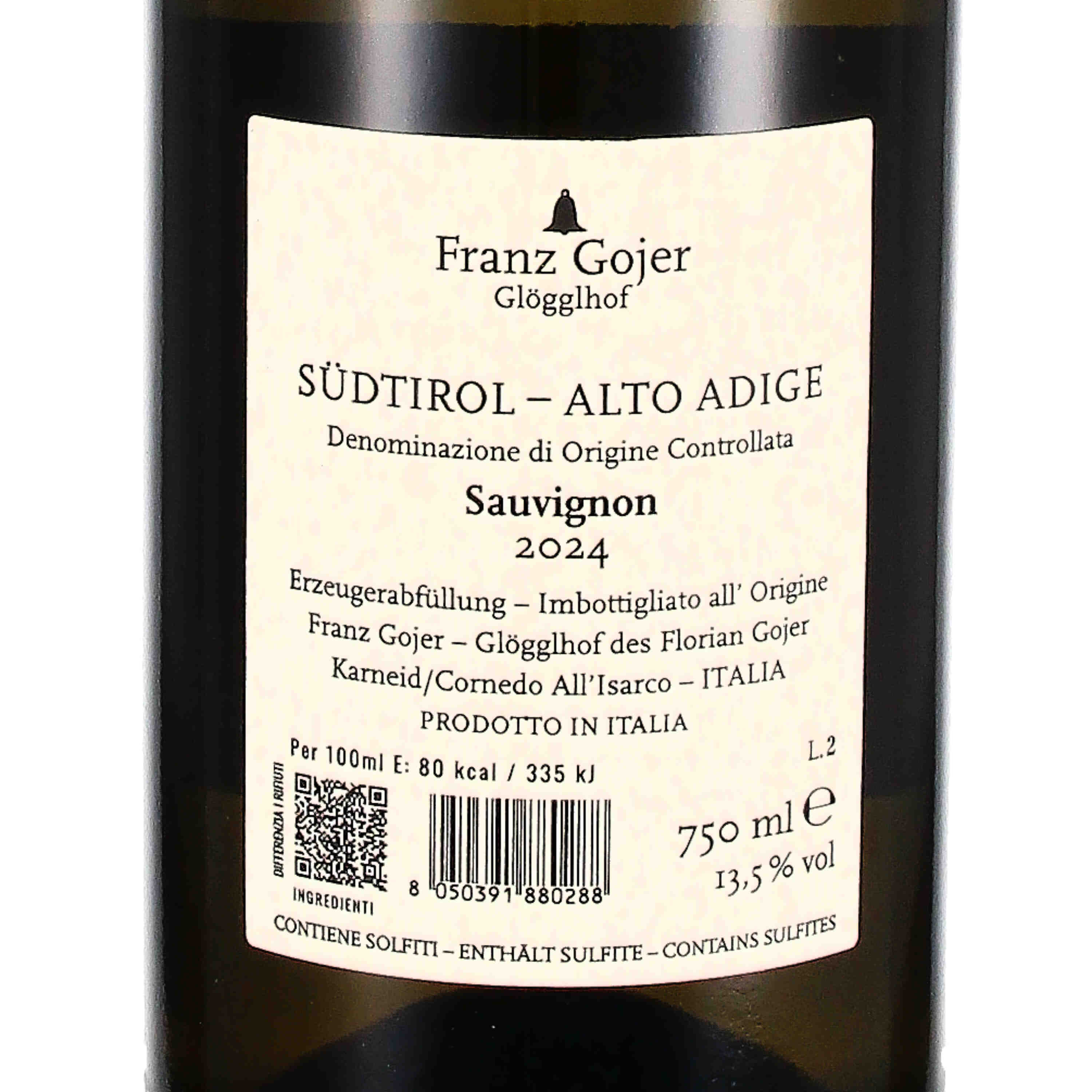 Sauvignon Blanc Südtirol DOC Karneid 2024