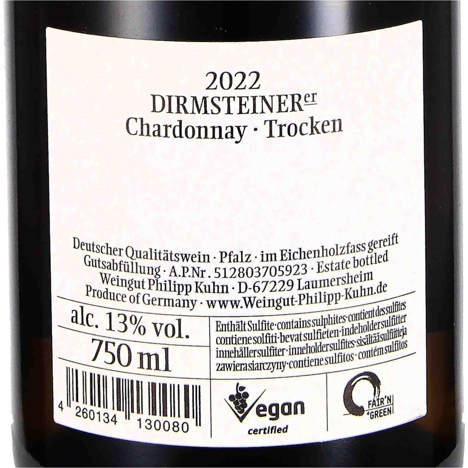 Chardonnay vom Kalkmergel 2022, Qw