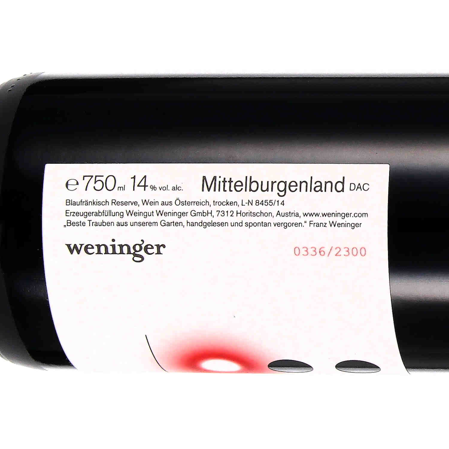 Blaufränkisch Dürrau 2012 Mittelburgenland DAC  (bio)