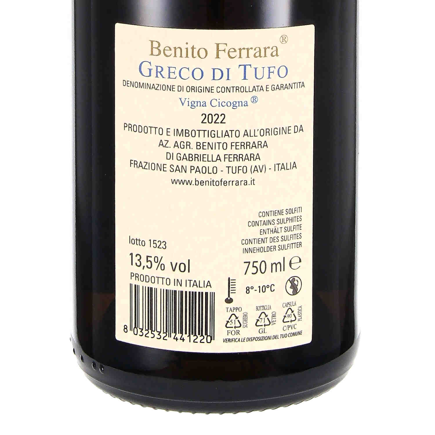 Greco di Tufo DOCG Vigna Cicogna 2022